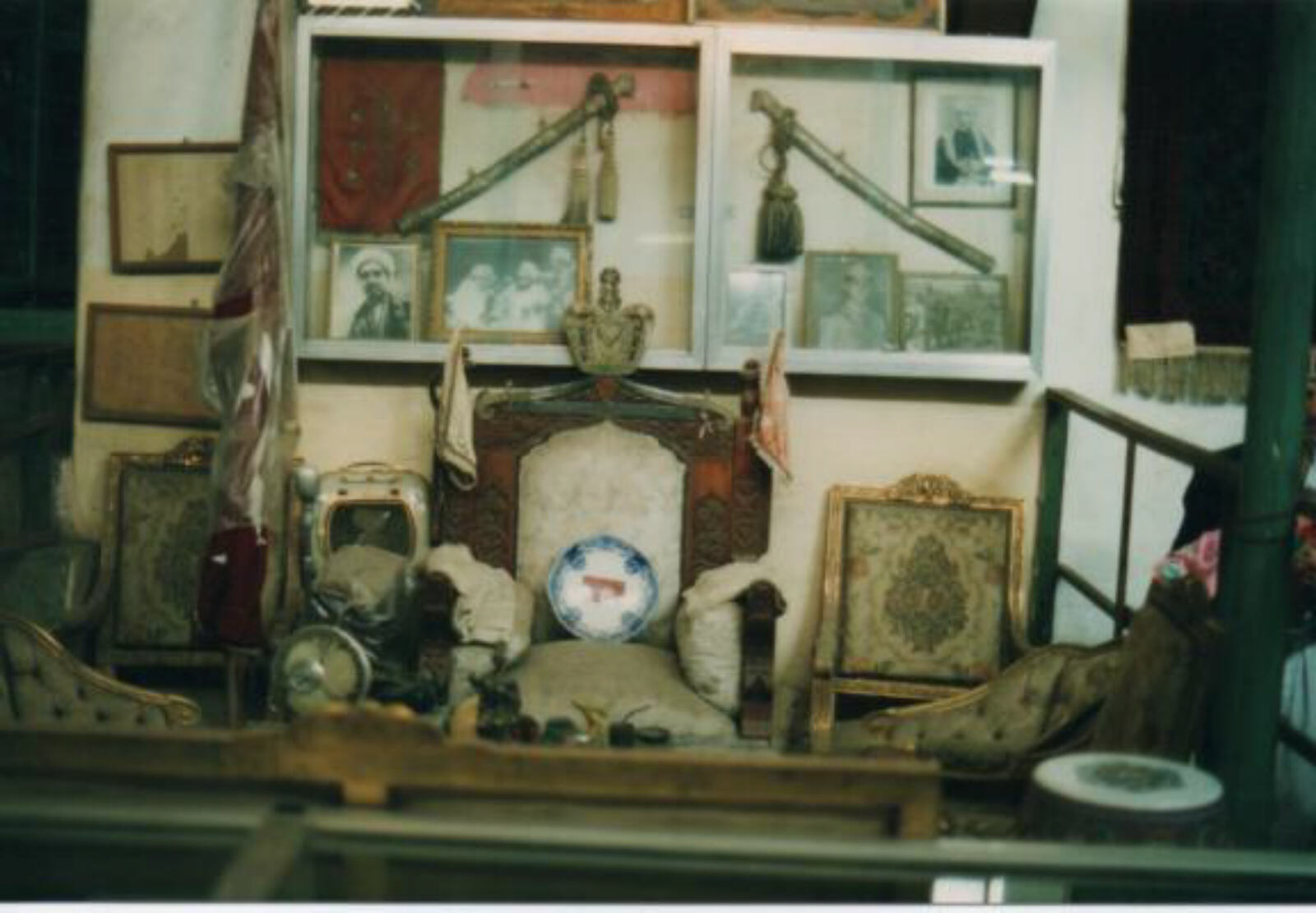 The Imam's throne in the National Museum in Taiz, Yemen