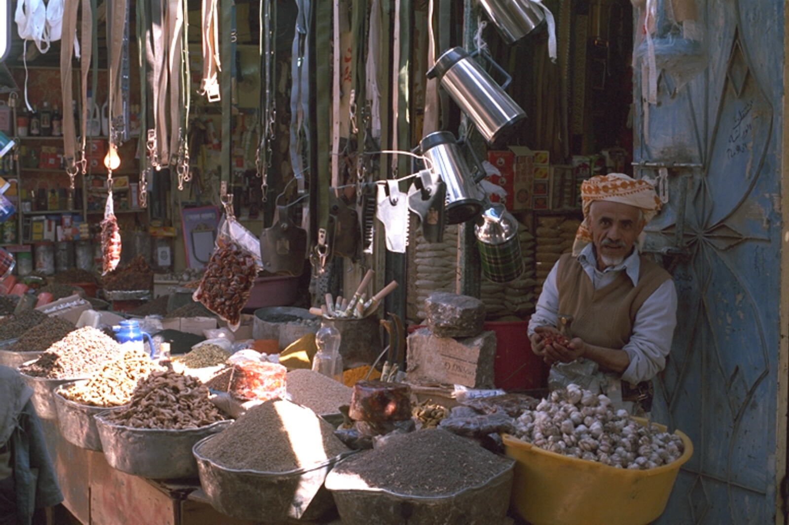 The souk (market) in Rada, Yemen