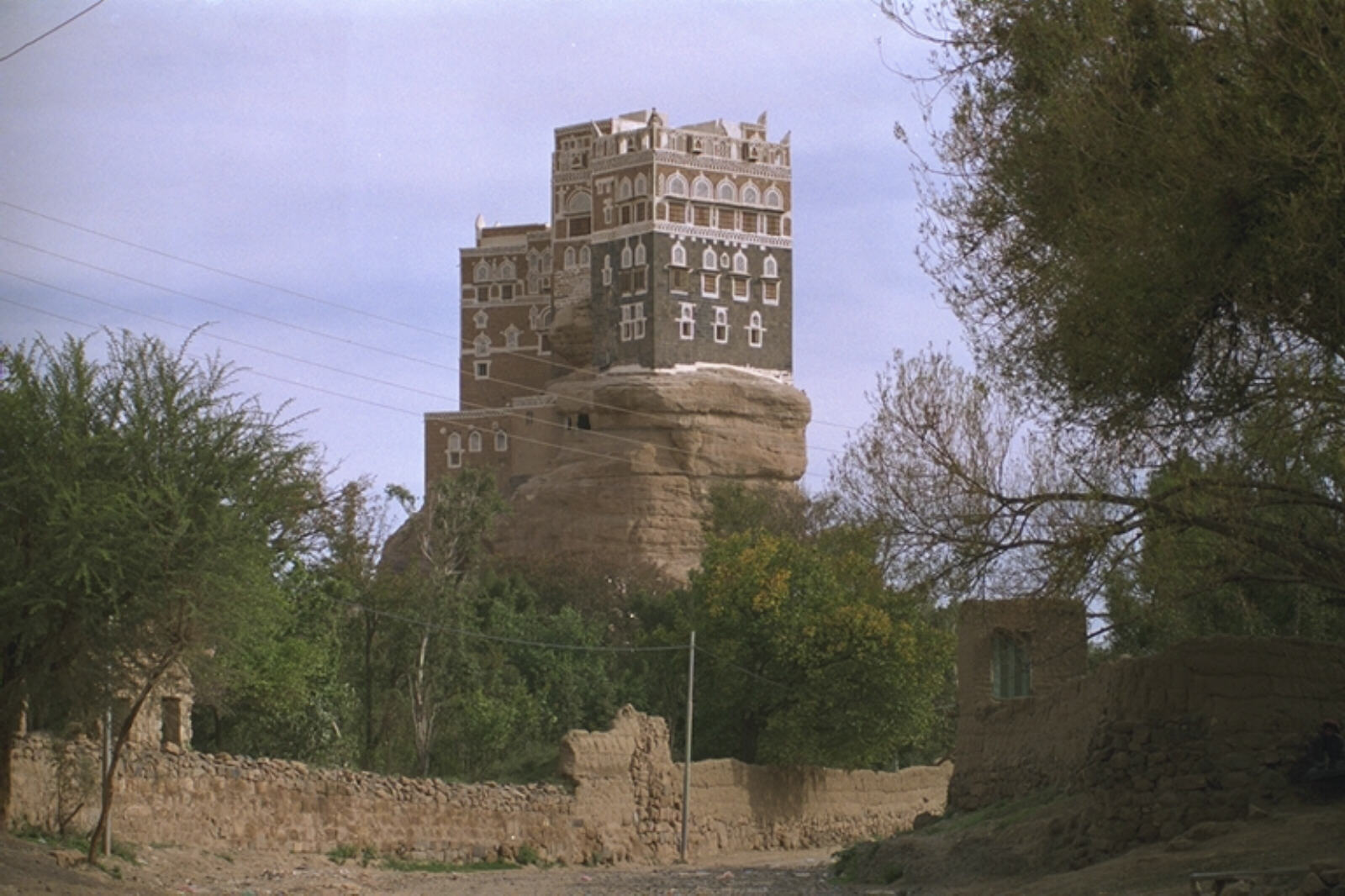 The palace house in Wadi Dahr, near Sanaa, Yemen