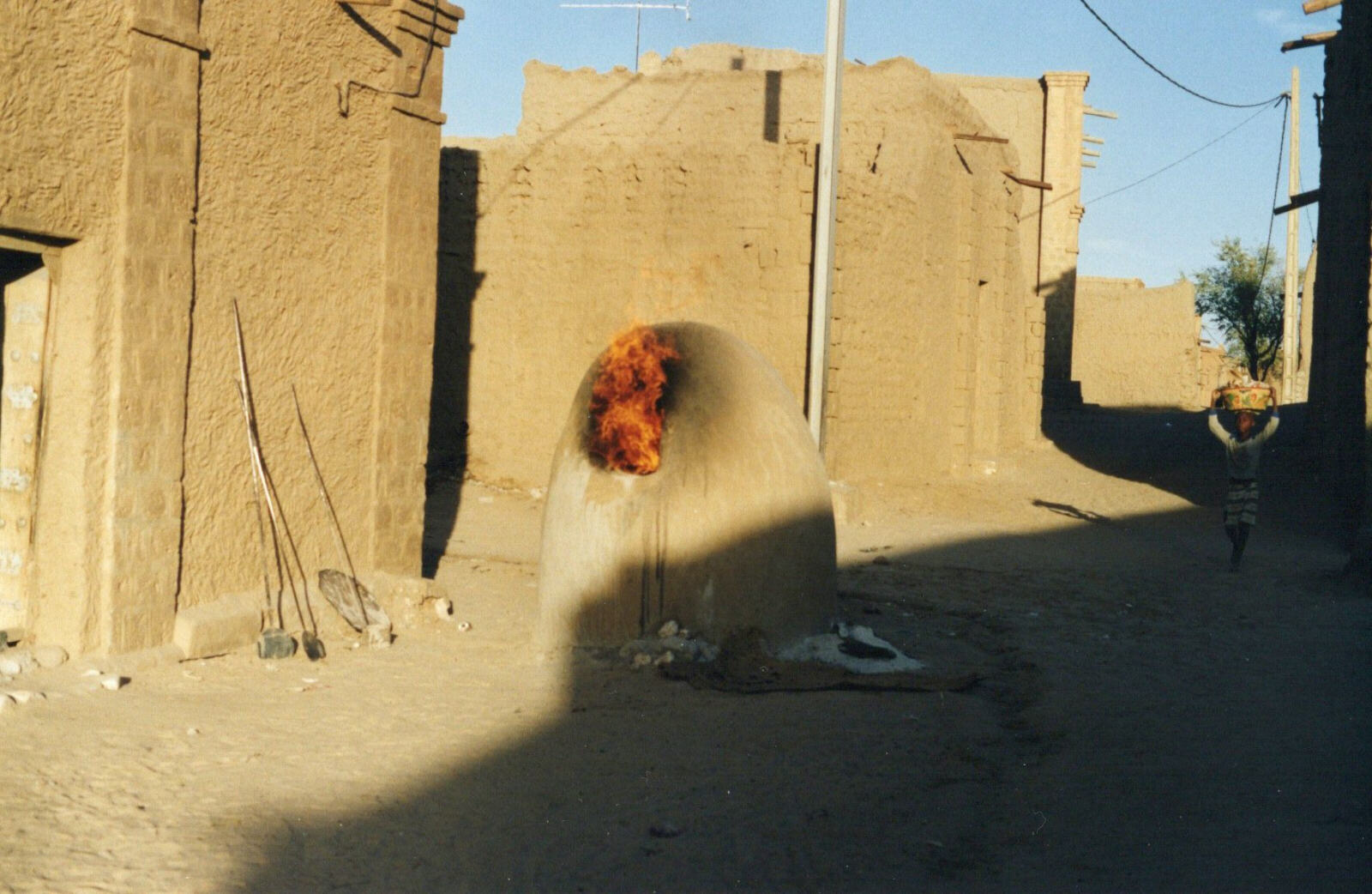 A bread oven in a street in Timbuktu