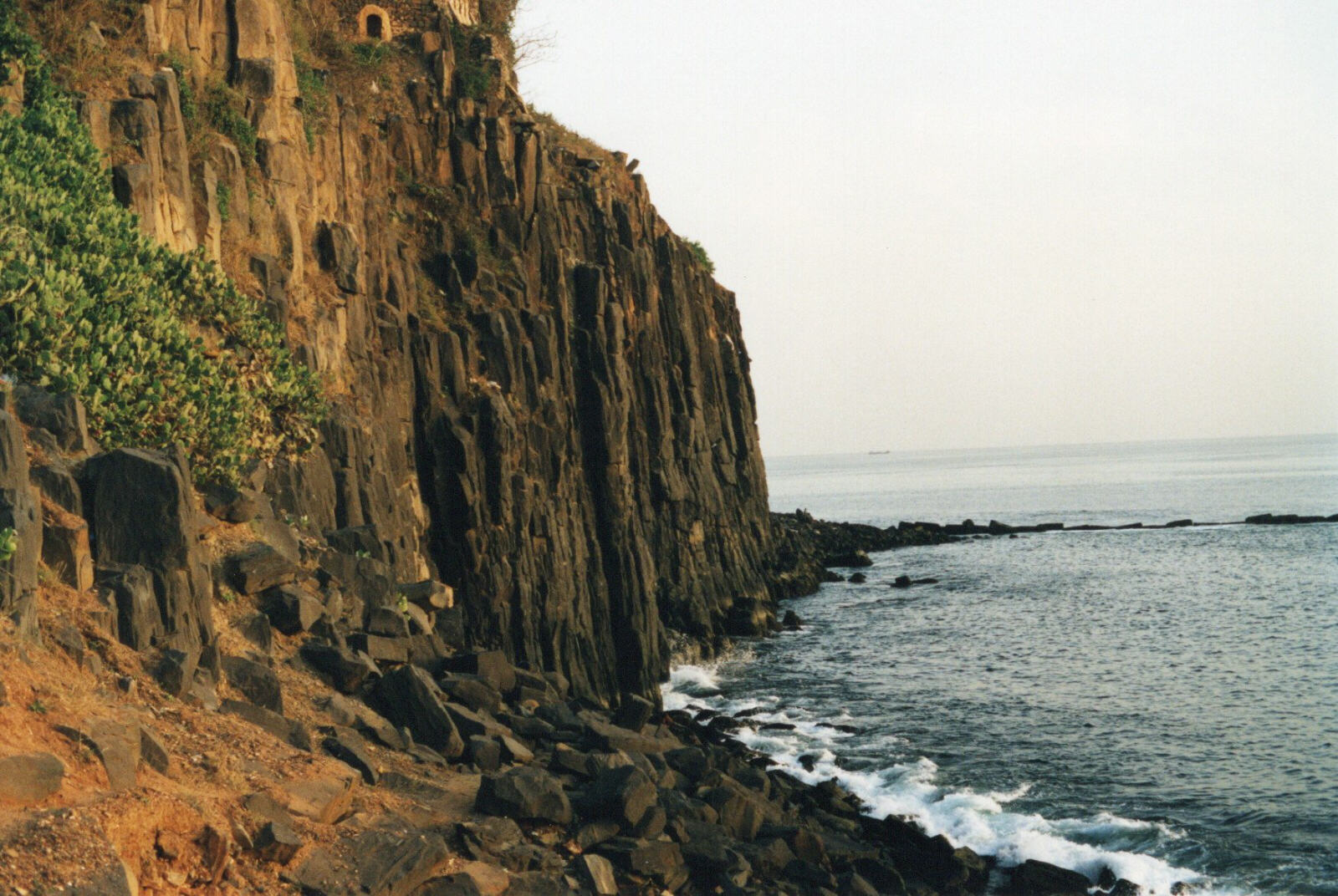 Goree island, cliffs used in Guns of Navarone film
