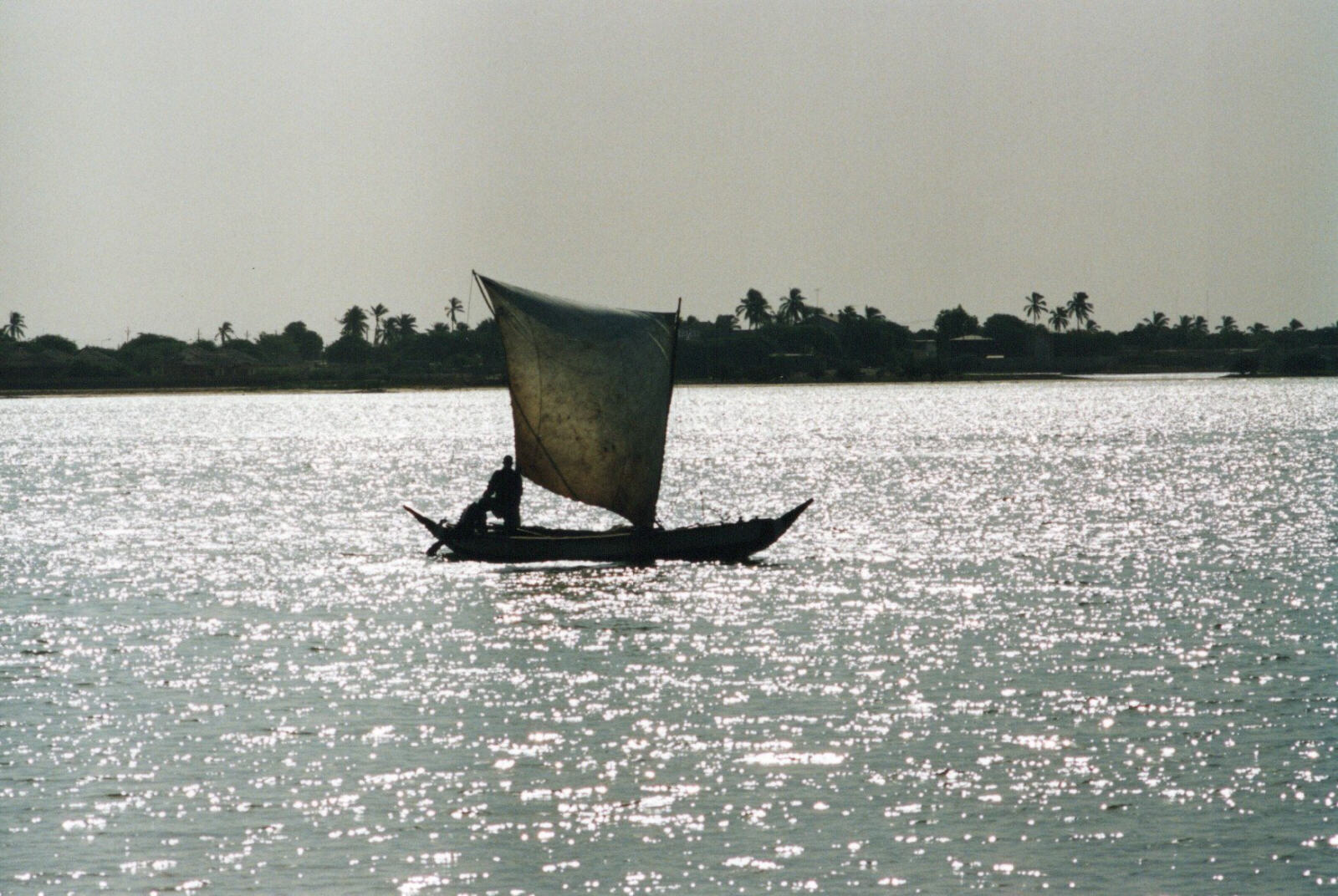 A sailboat on the Senegal river, from the museum in St Louis