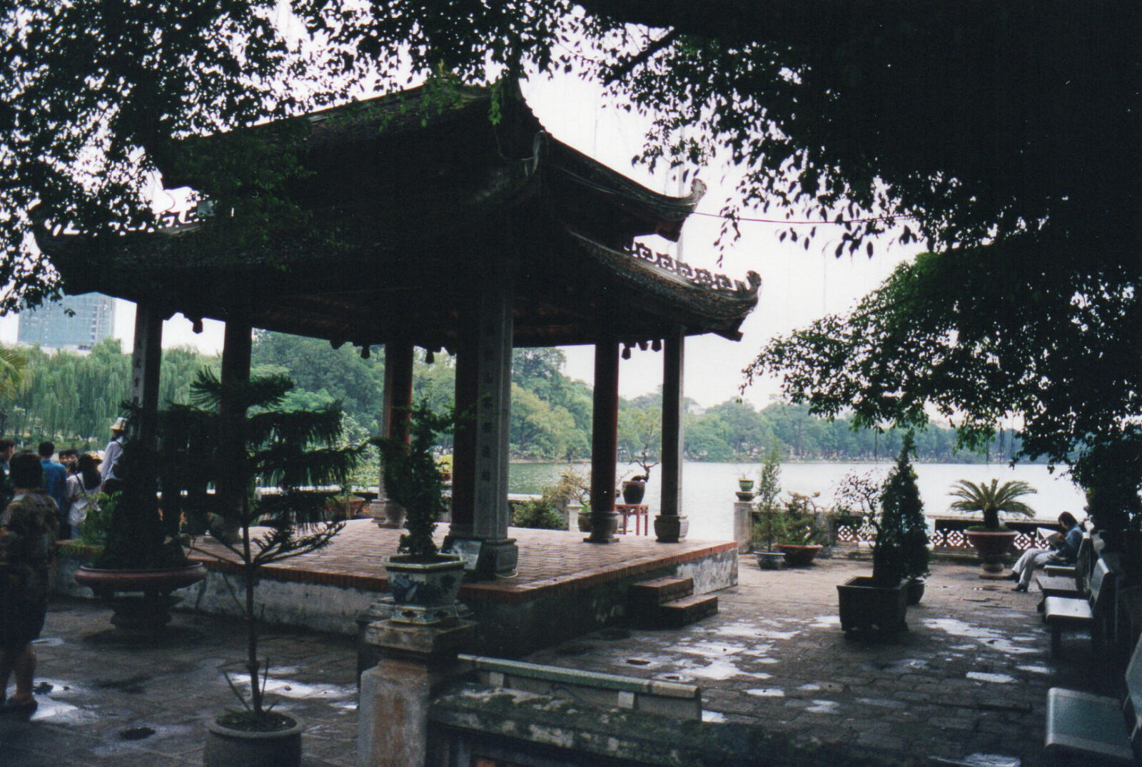 Ngoc Son temple on an island in the lake, Hanoi