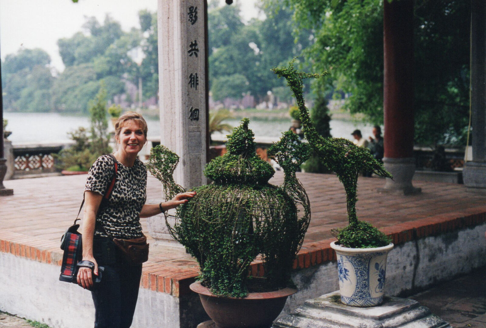 Topiary at Ngoc Son temple in Hanoi, Vietnam