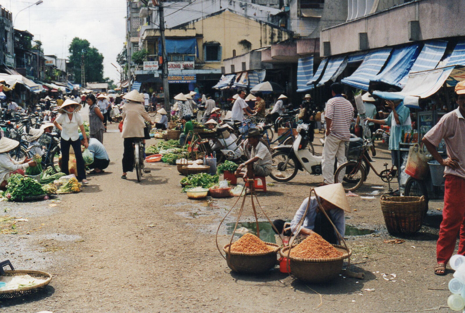 The central market in Mytho in the Mekong delta, Vietnam