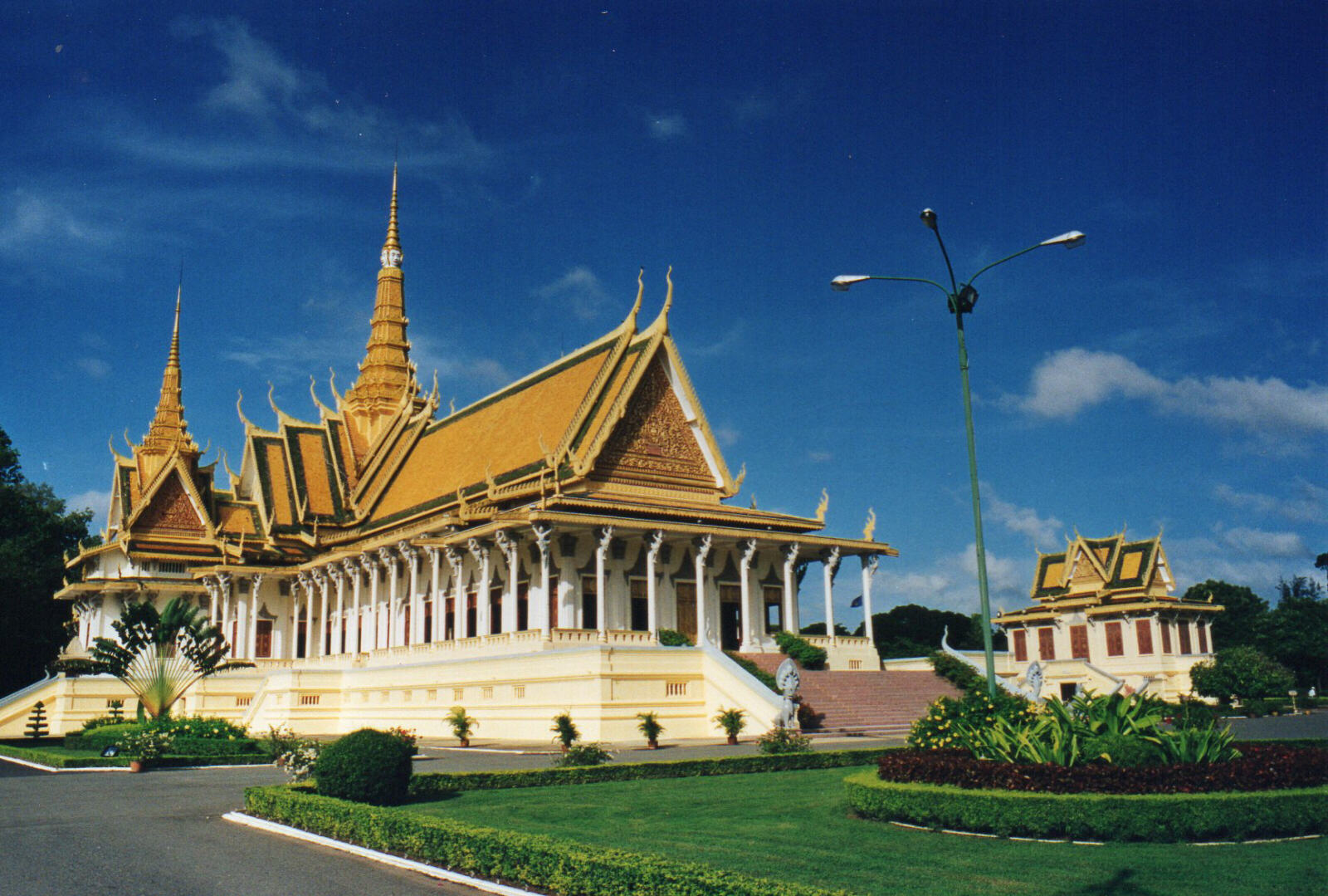 The throne hall at the Royal Palace in Phnom Penh, Cambodia