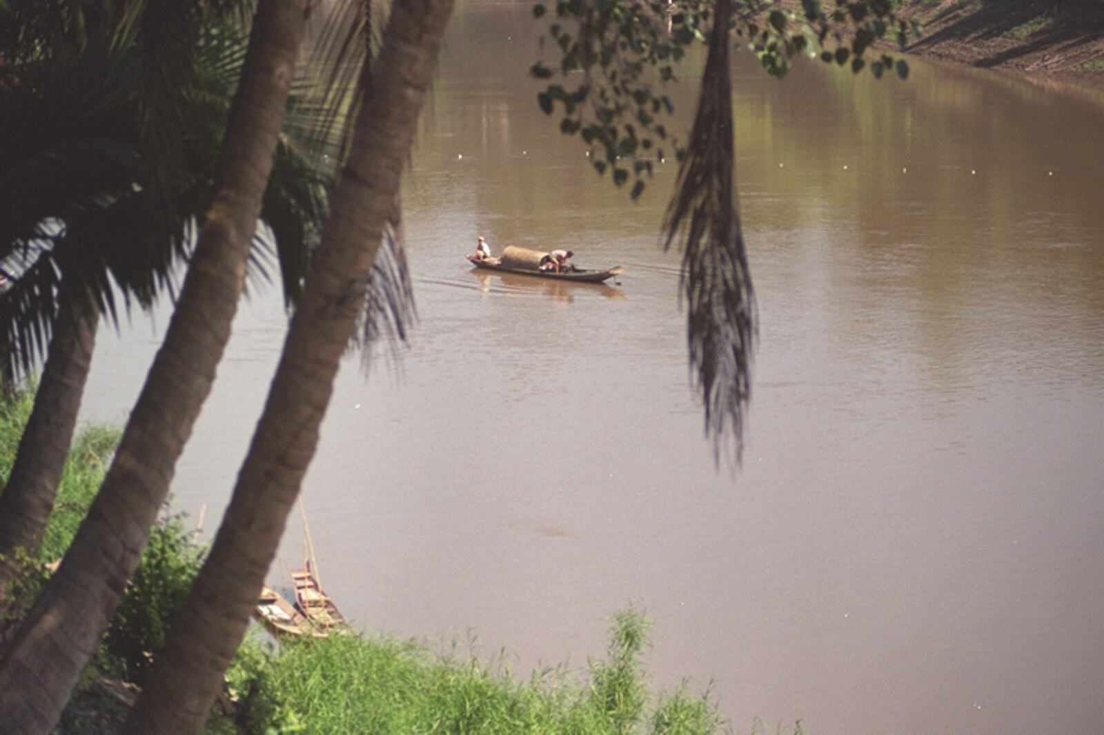 The Nam Khan river in Luang Phabang, Laos