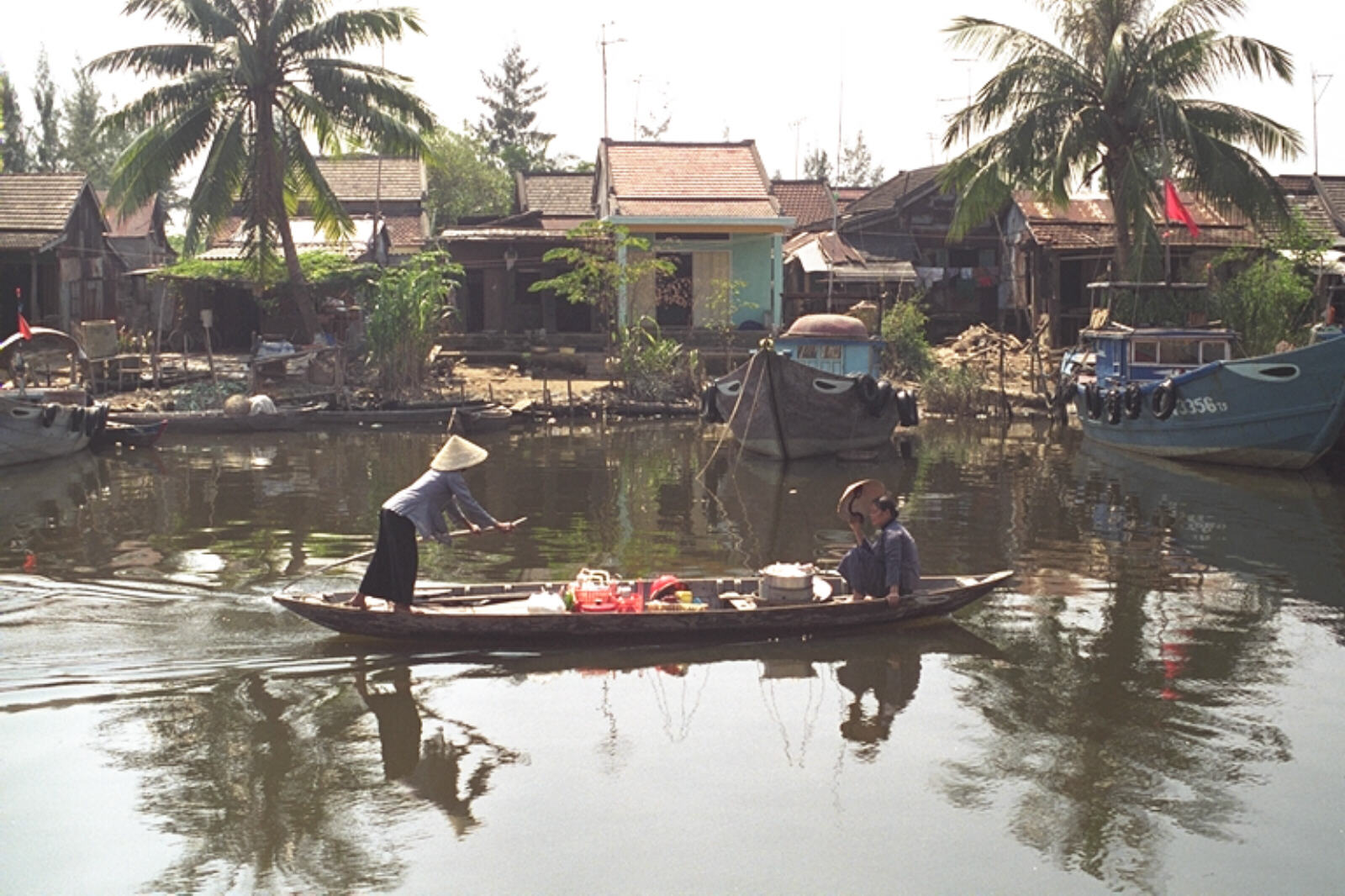 A boat on the creek in Hoi An, Vietnam