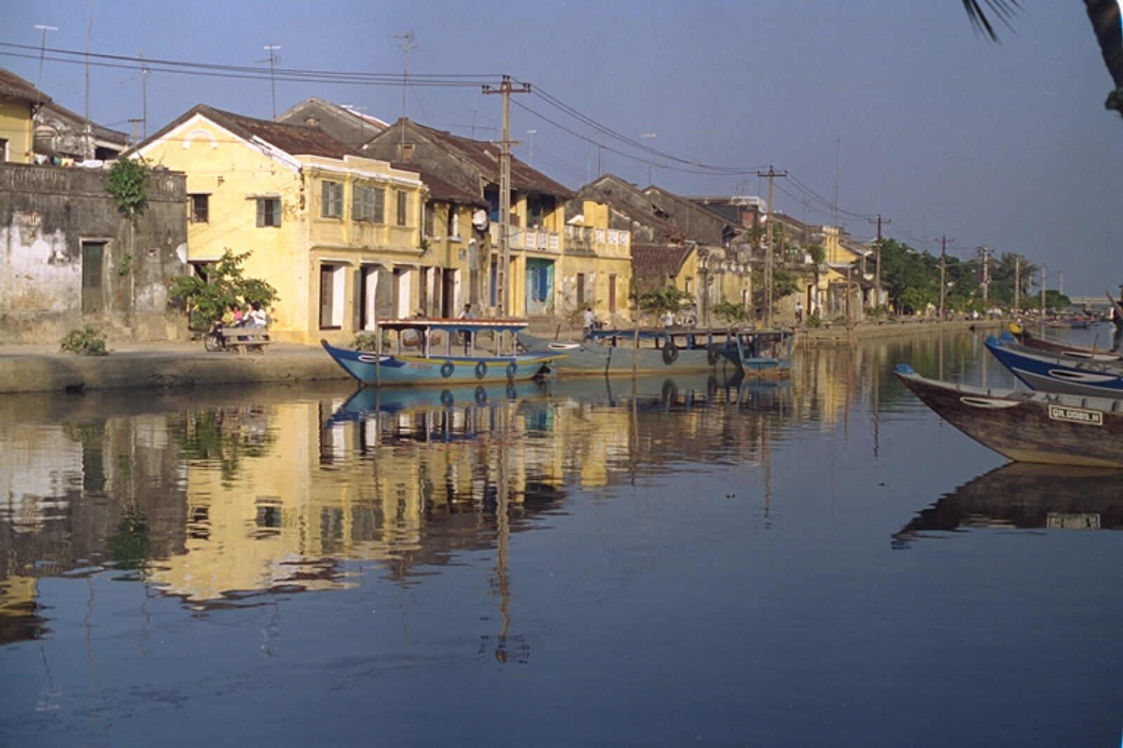 The quayside at Bach Dang street on the creek in Hoi An, Vietnam