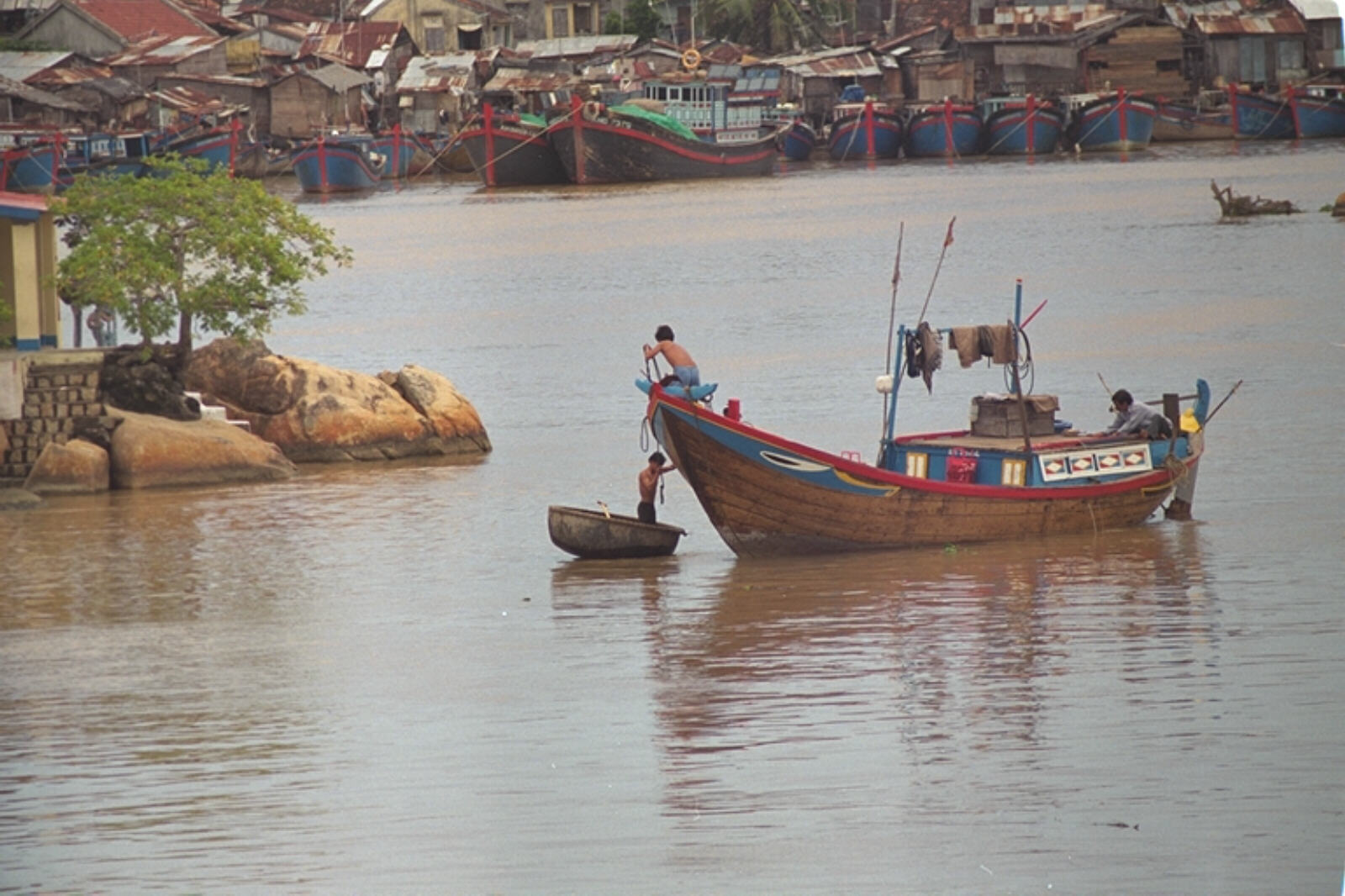 Fishing boat in Nha Trang harbour, Vietnam