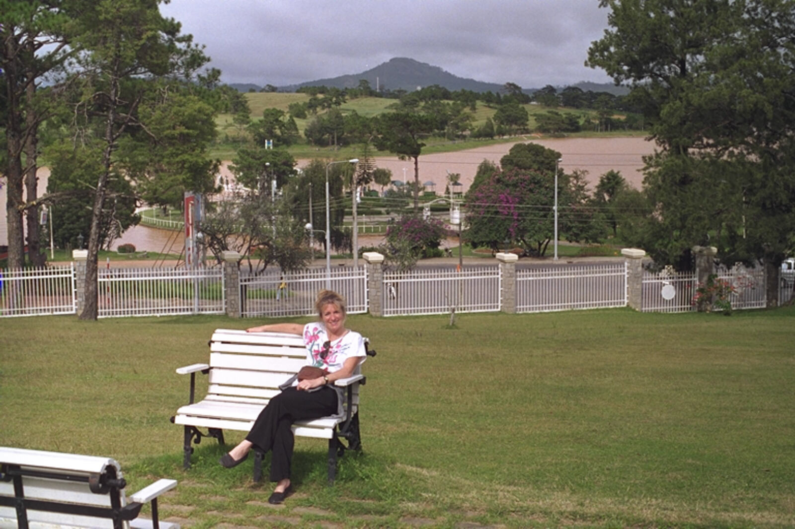 In the gardens of the Sofitel Palace hotel in Dalat, Vietnam