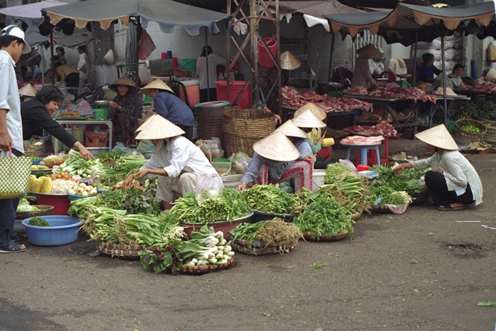 Vegetable market in Chinatown, Saigon