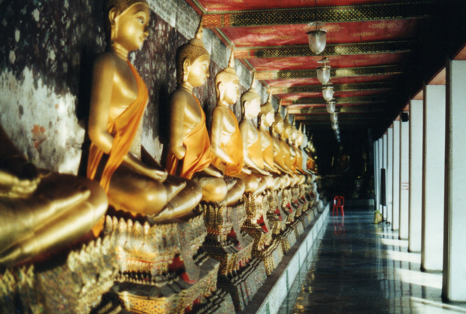 Inside Wat Suthat in Bangkok