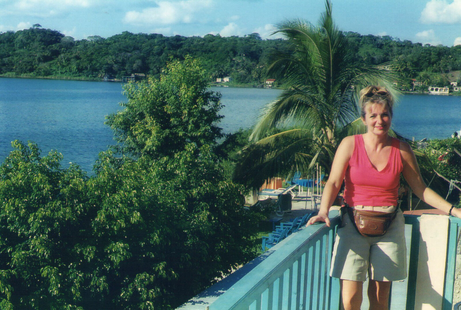 View from the Mayab guest house in Flores, Guatemala