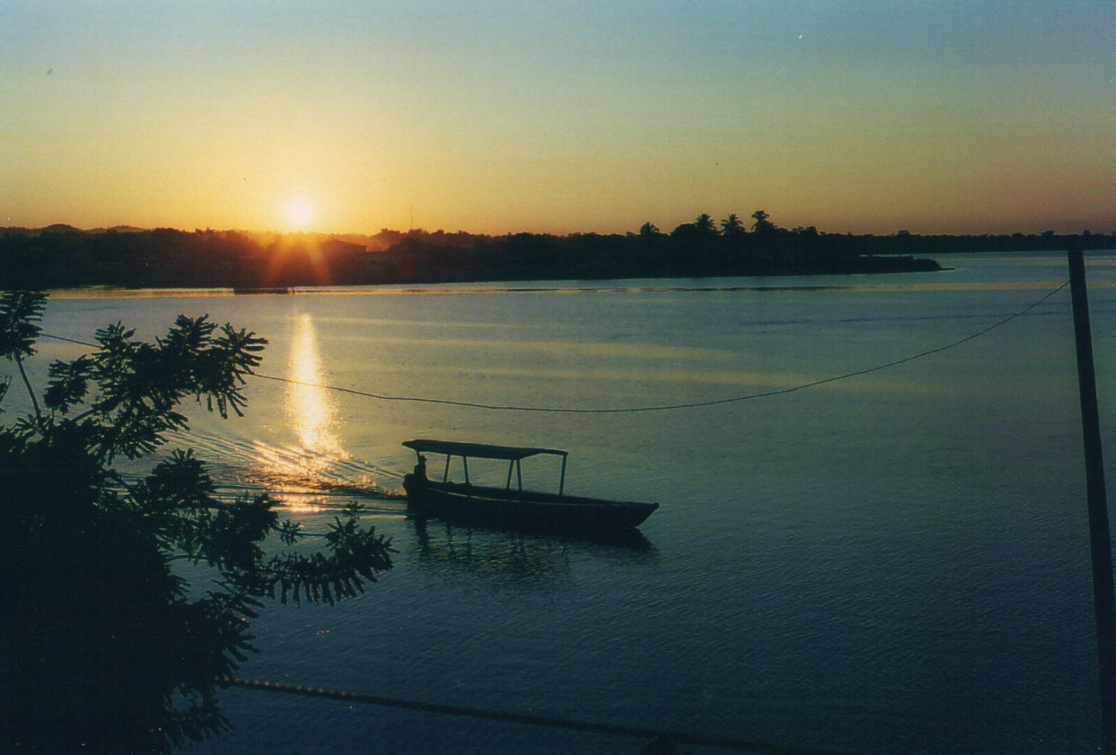 The lake from Hotel Petn in Flores, Guatemala