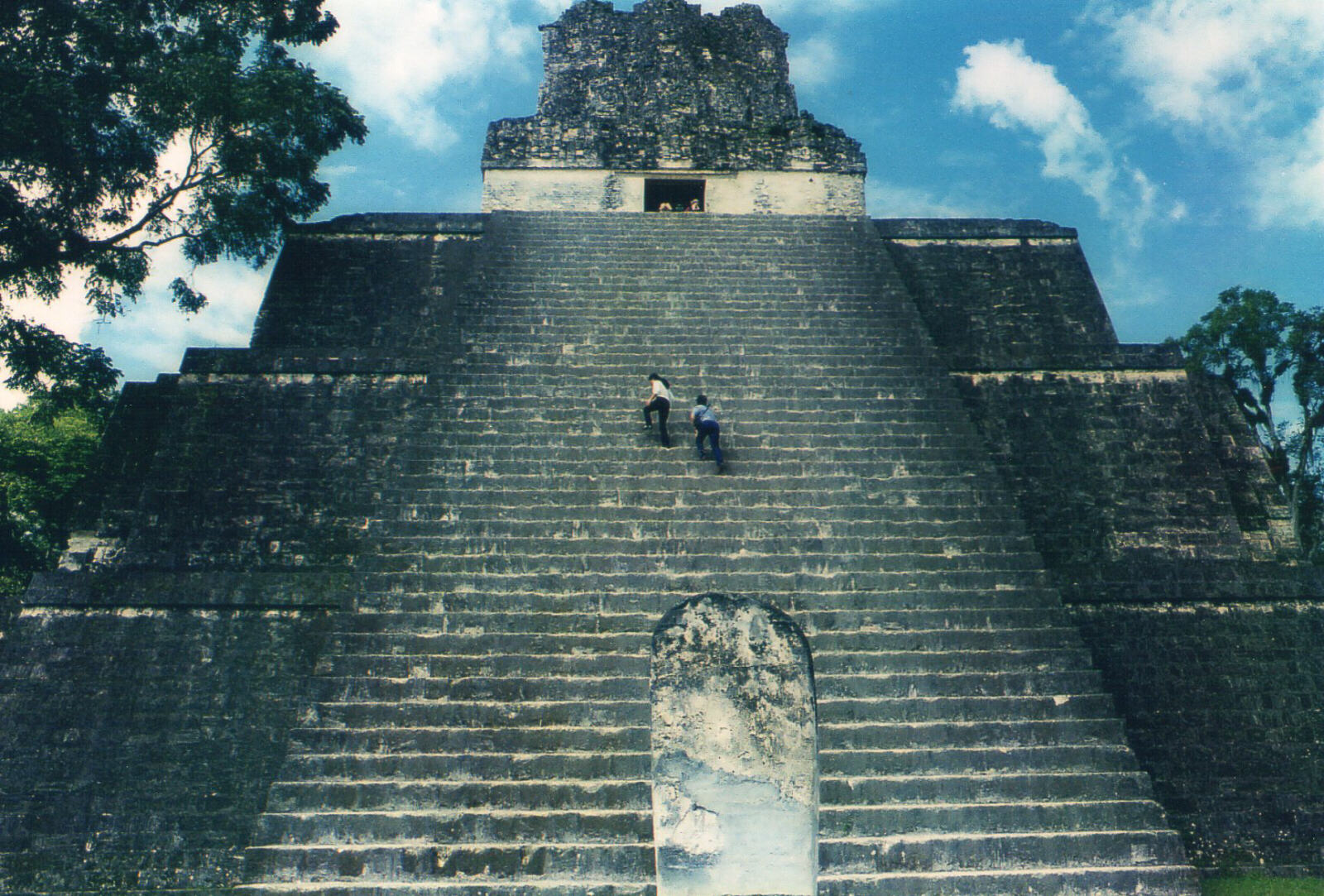 Mayan Temple 2 on the Great Plaza in Tikal, Guatemala