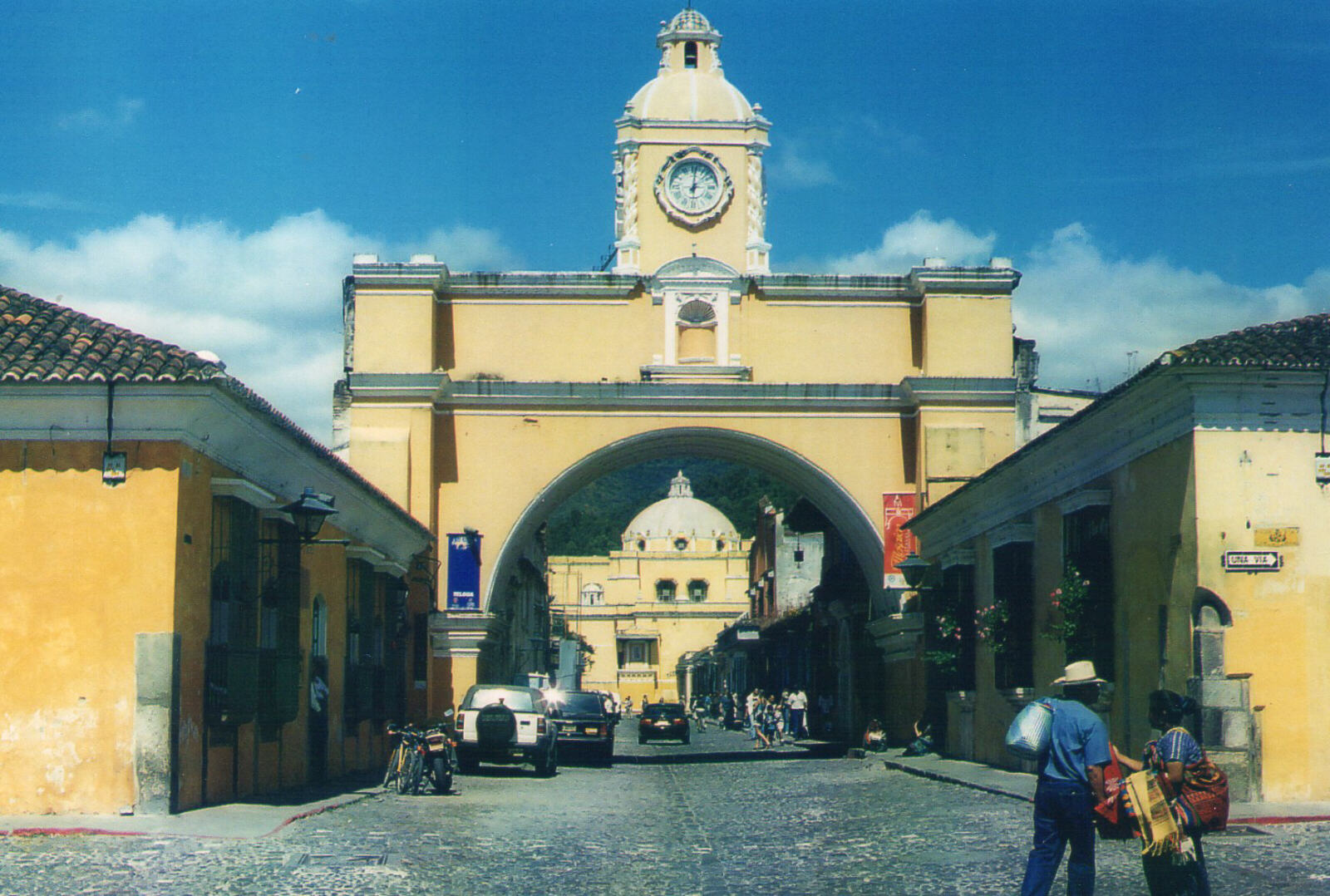 Arch of Santa Caterina and La Merced church in Antigua Guatemala