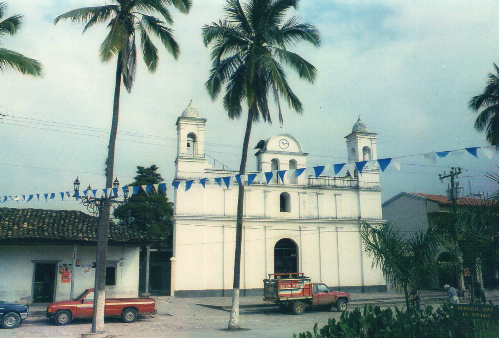 Central park in Copan Ruinas town, Honduras