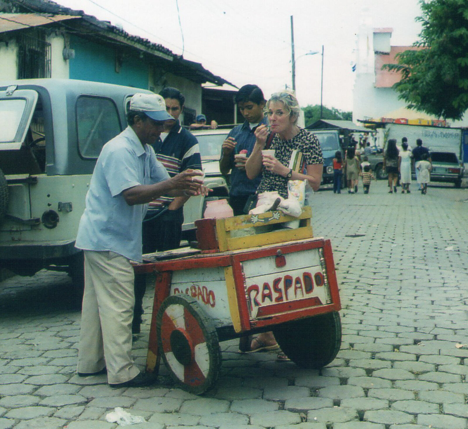 A scraped-ice concoction from a street vendor in Catarina, Nicaragua