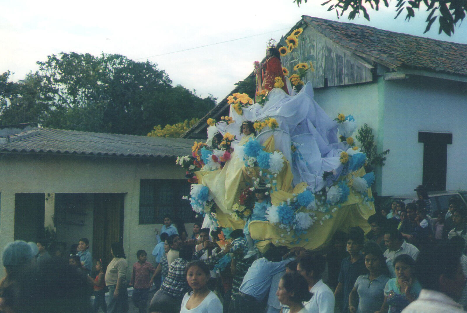 A procession in the main square of Caterina, Nicaragua