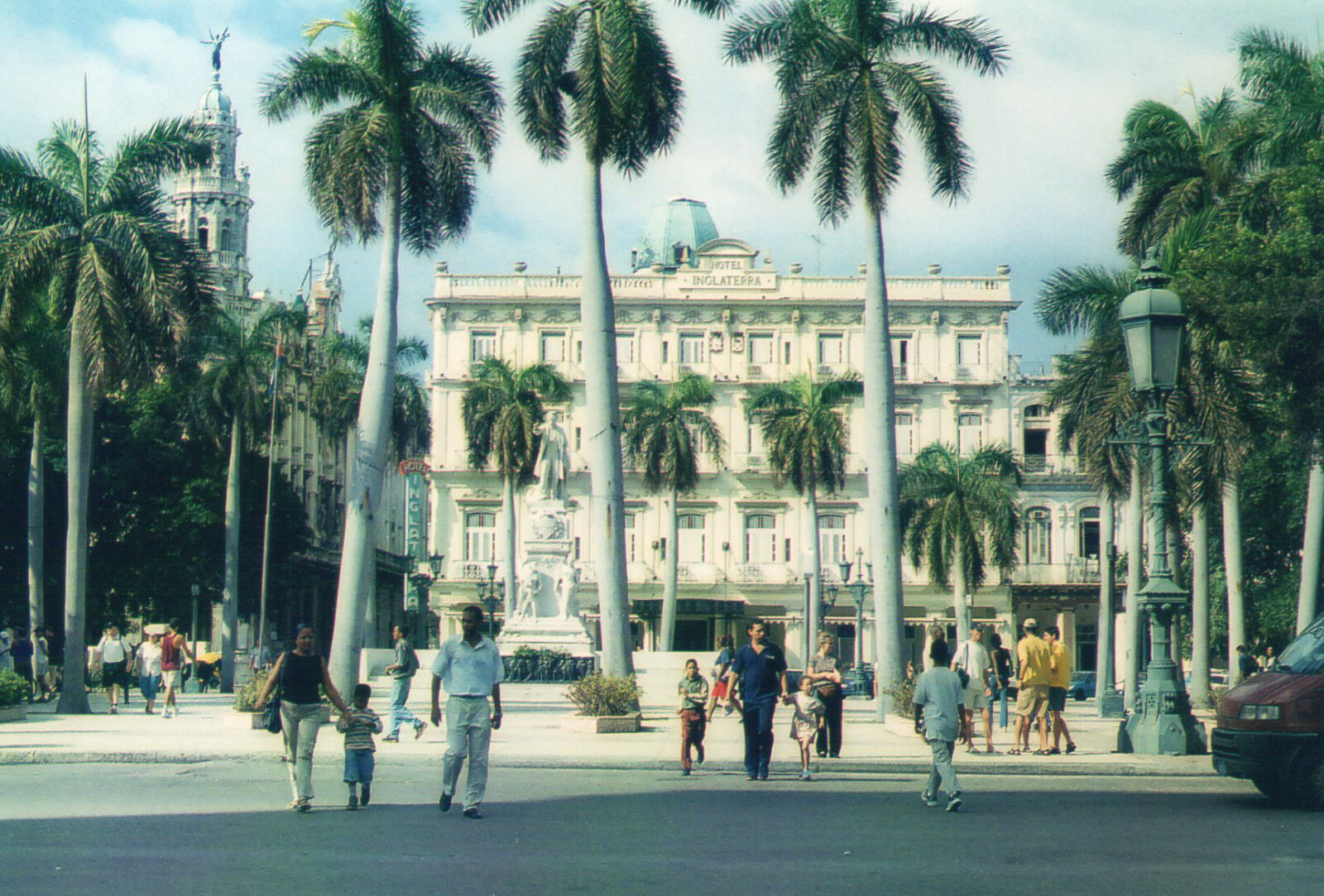 The Inglaterra hotel at Central Park in Havana, Cuba