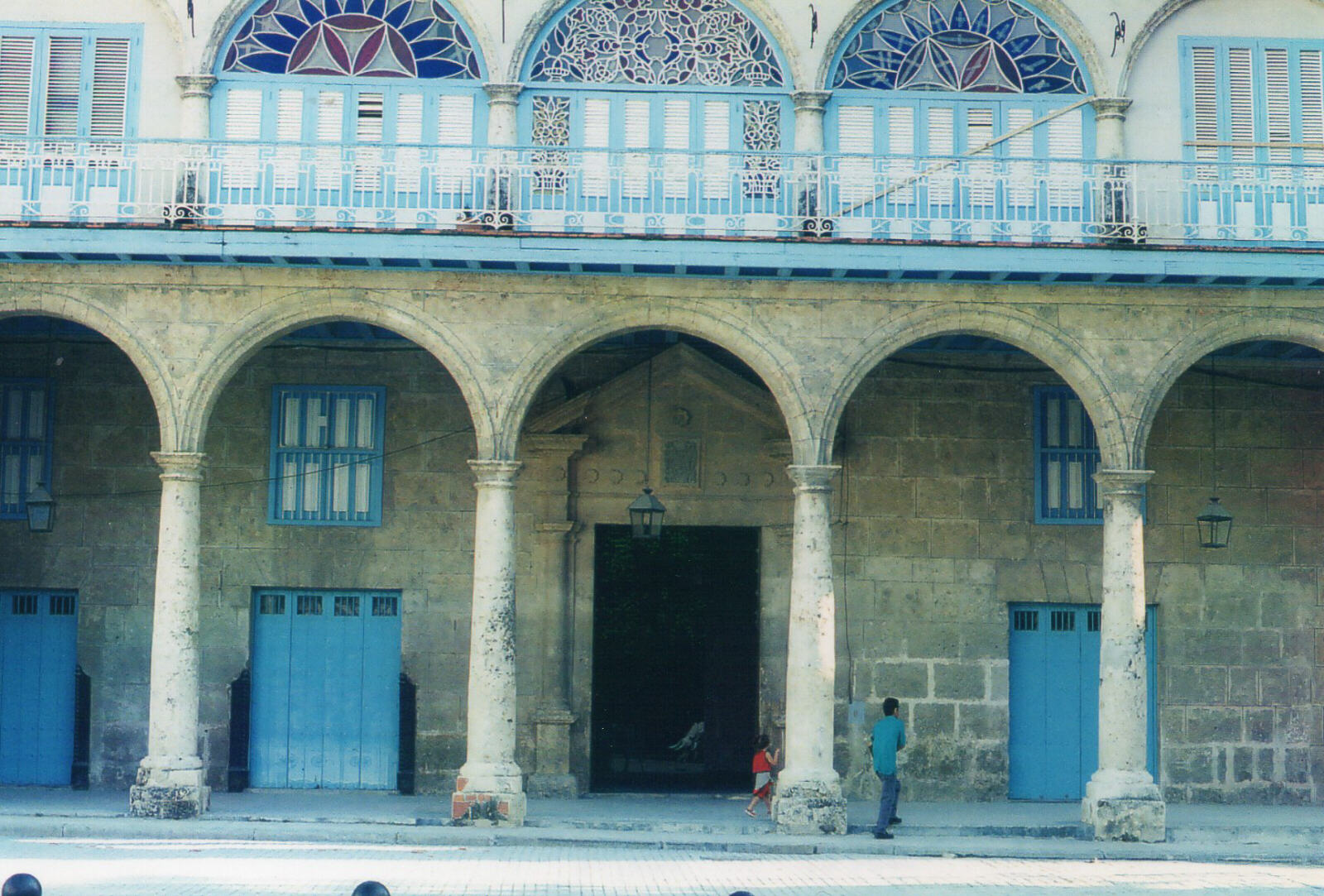 A house in Plaza Vieja (Old Square) in Havana, Cuba