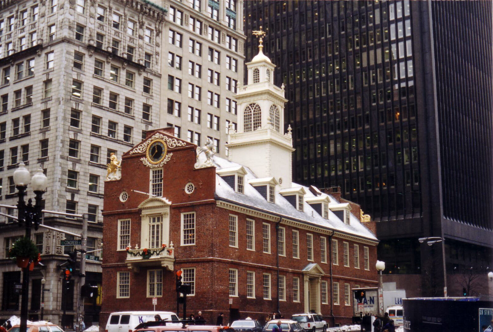 The Old State House in State Street Boston, USA