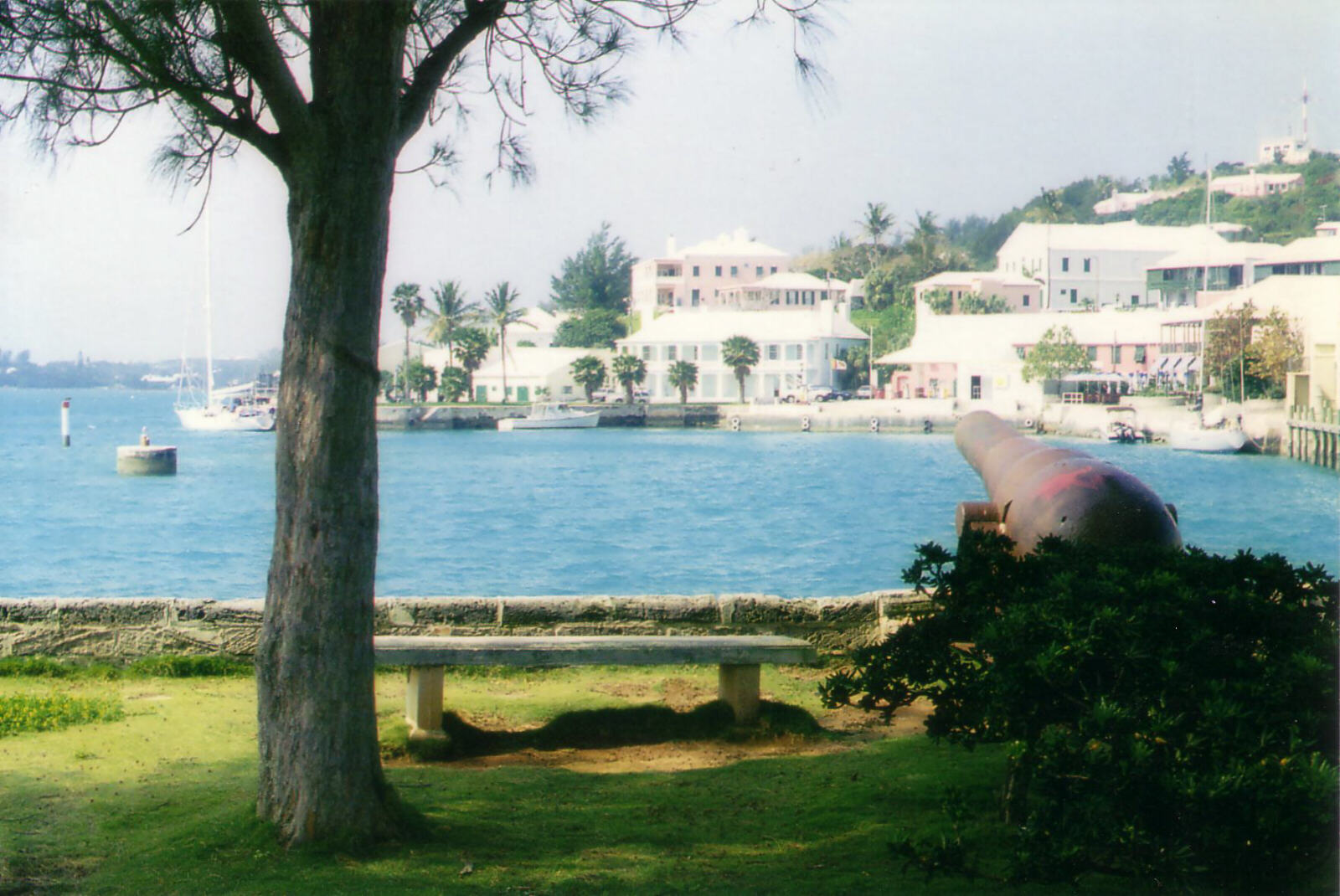 St George's harbour from Ordnance Island, Bermuda