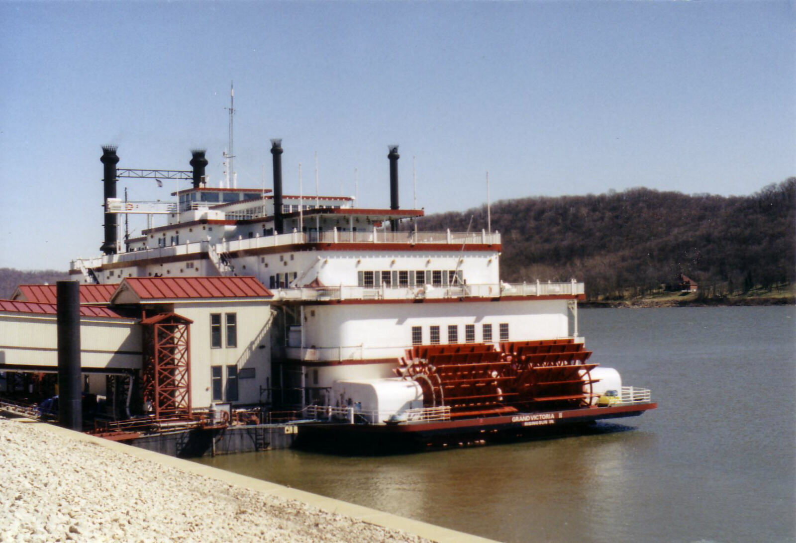 A casino in a paddle boat at Rising Sun, Indiana, USA