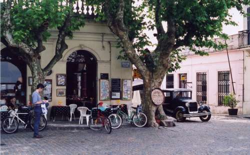 Restaurant in Vasconcelles Street, Colonia, Uruguay