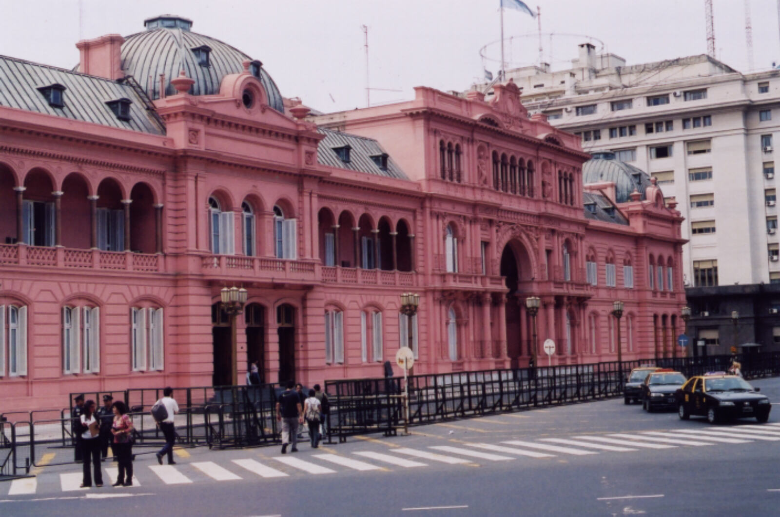 Casa Rosada, the Presidential palace with Evita's balcony, in Plaza de Mayo, Buenos Aires