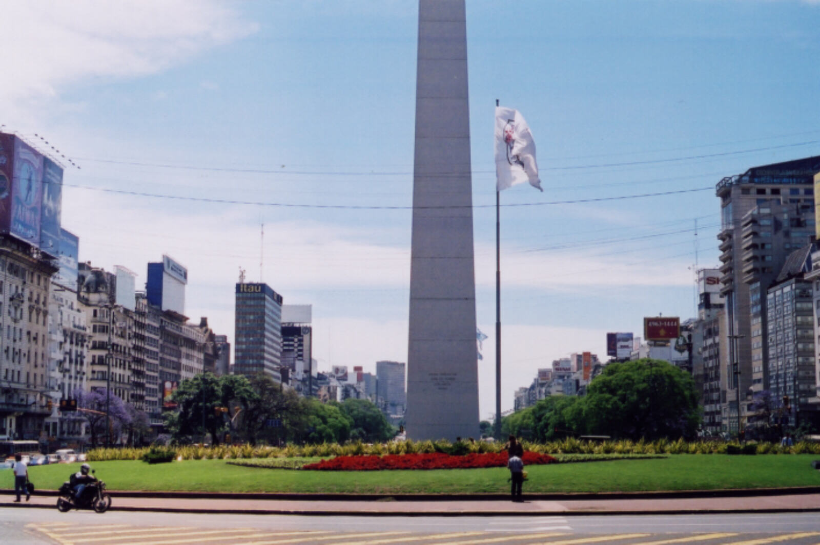 The obelisk, Avenue 9th of July, Buenos Aires, Argentina