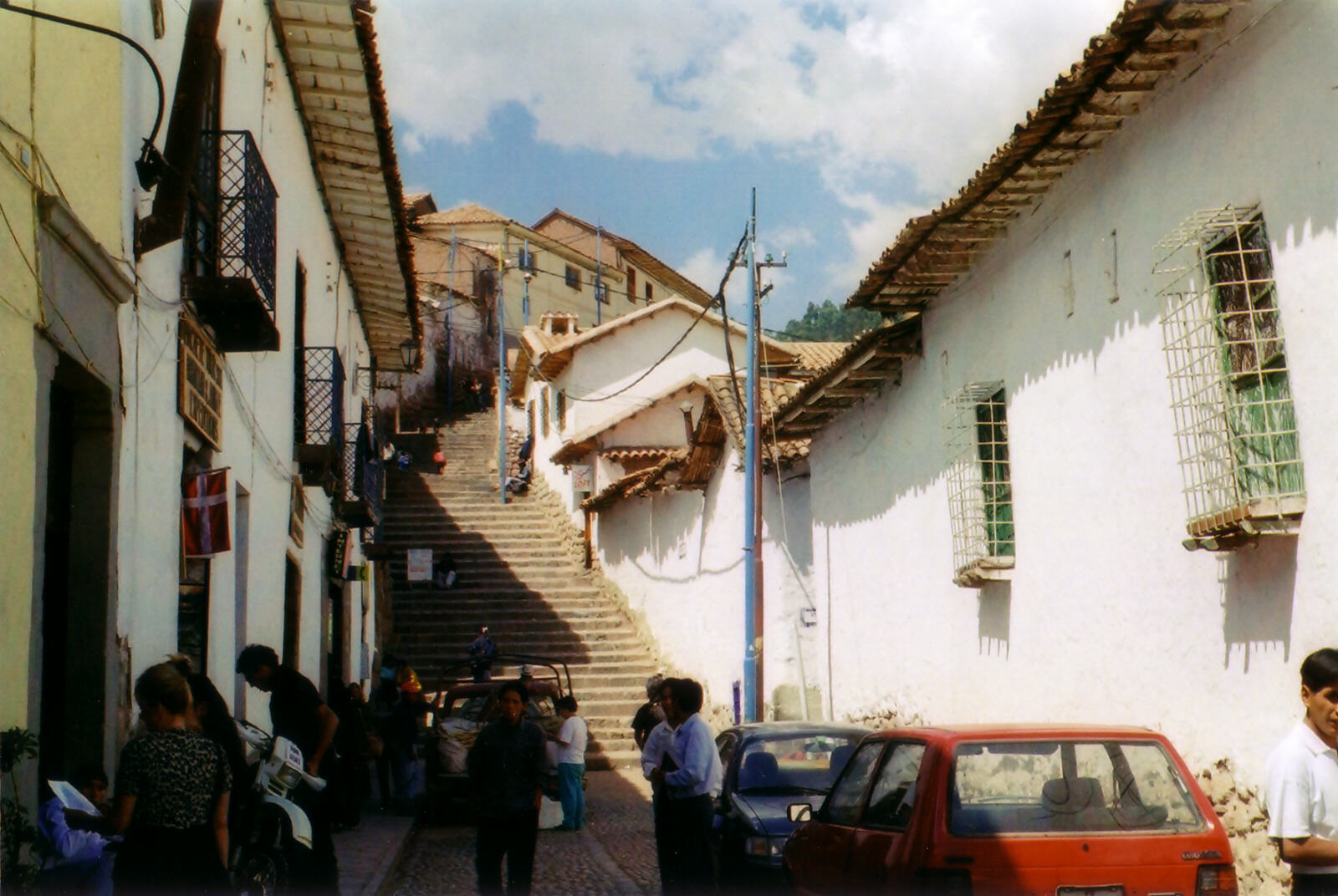 Tecsecocha Street (and stairway) in Cusco, Peru
