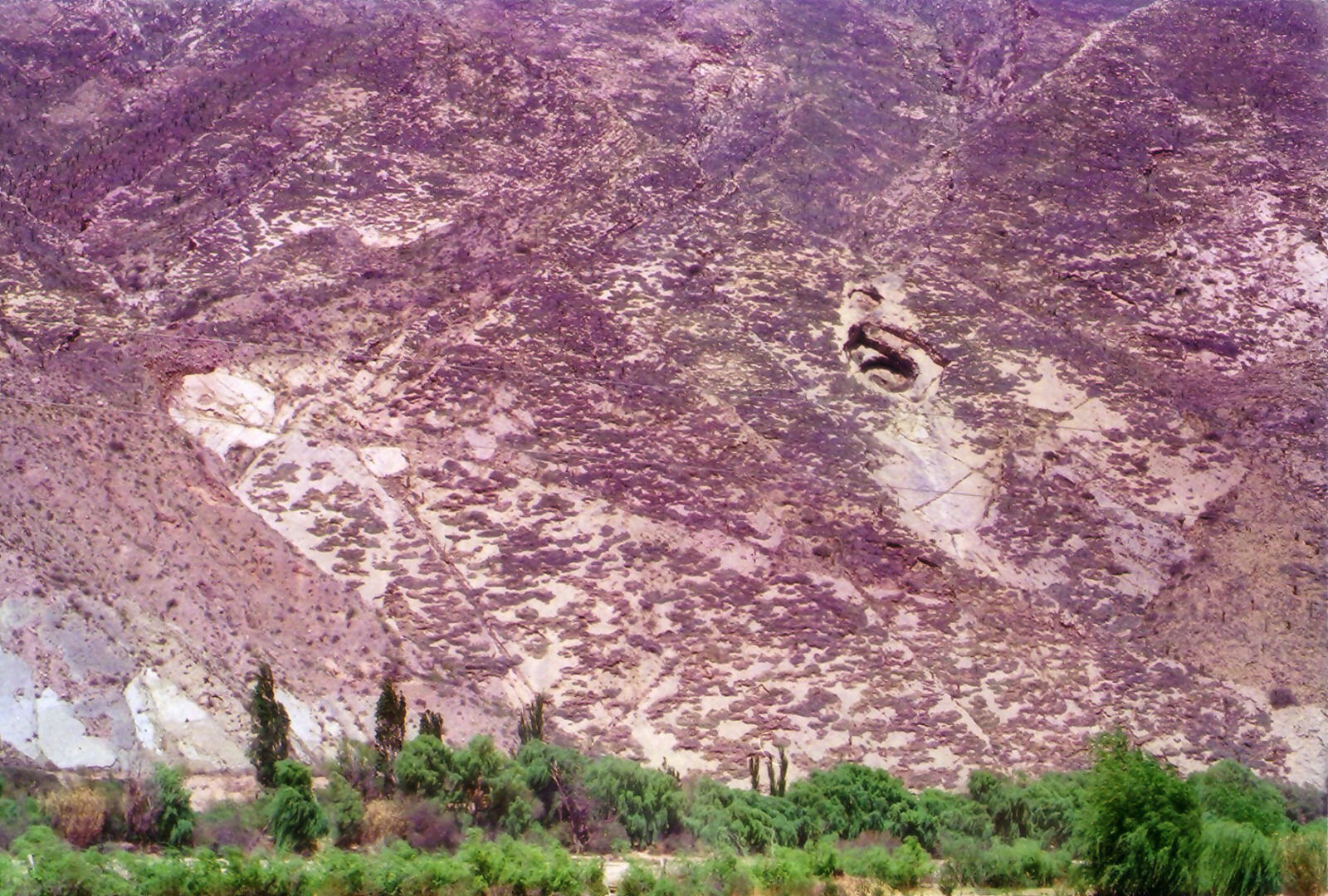 Apparently a meteor crater in Humahuaca Canyon, Argentina