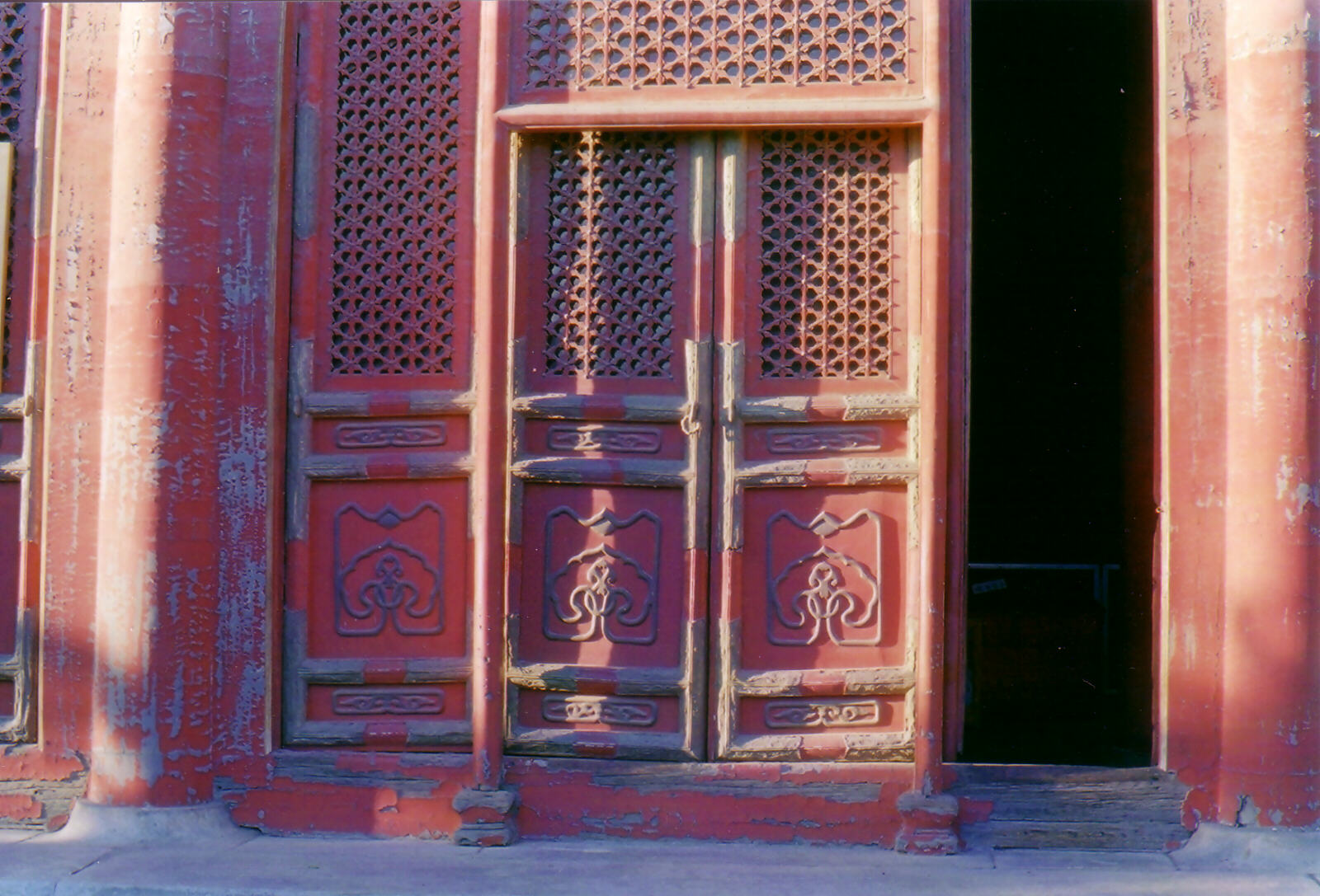 A door in the Confucius Temple in Beijing