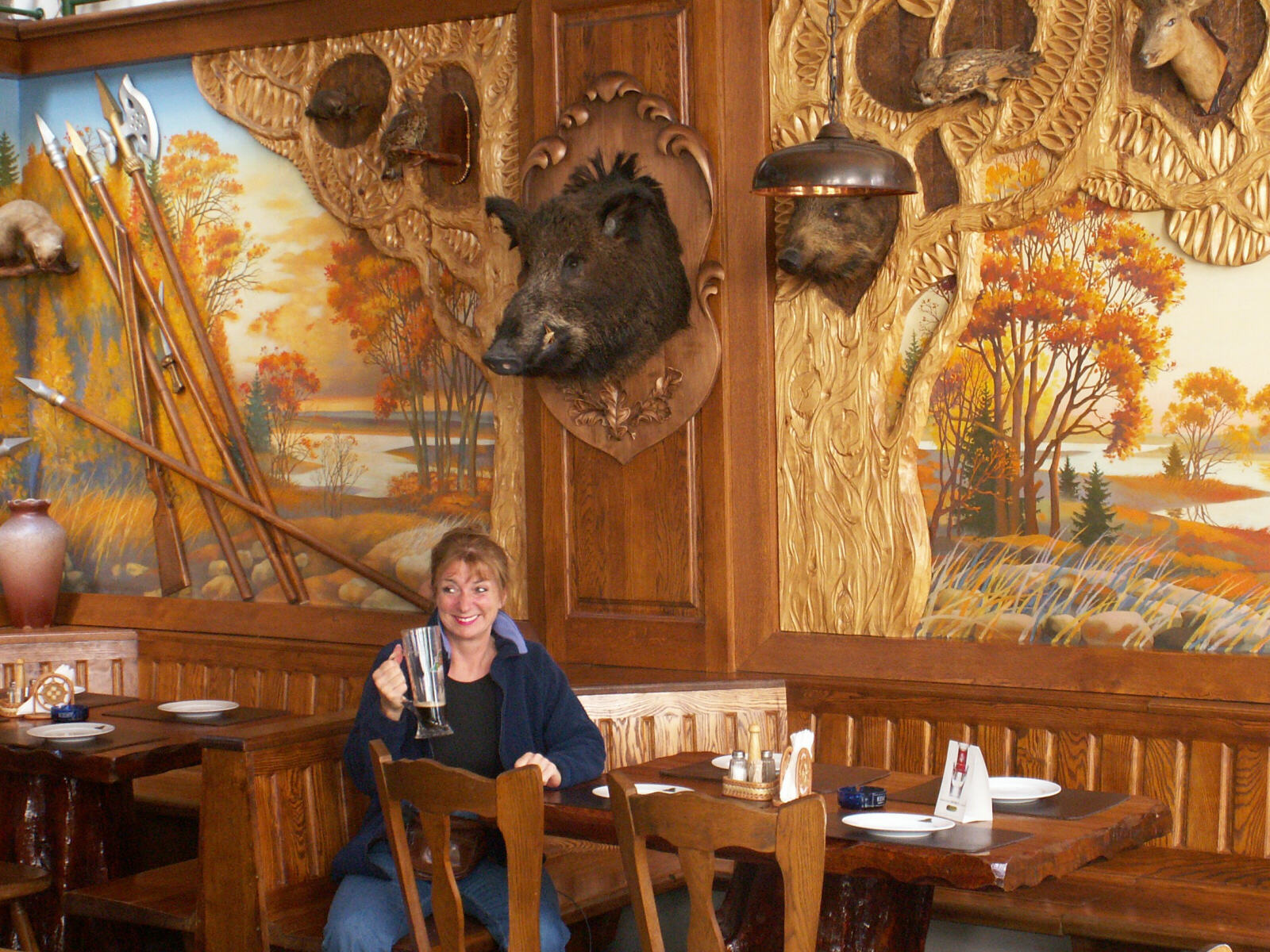 Rakovsky Brewery restaurant in the old town in Minsk, Belarus