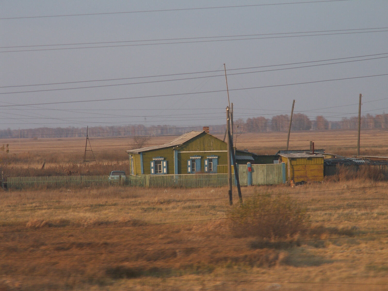 A cabin in Siberia, a long way from anywhere