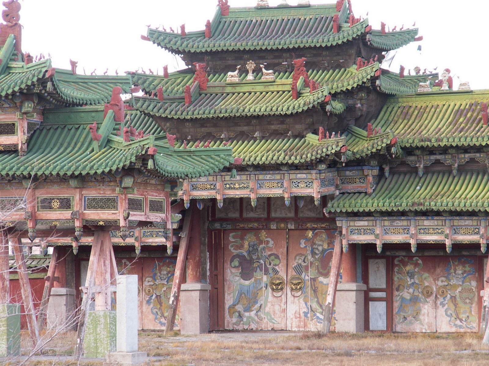 Entrance gate to the Bogd Khan's palace in Ulan Bataar, Mongolia