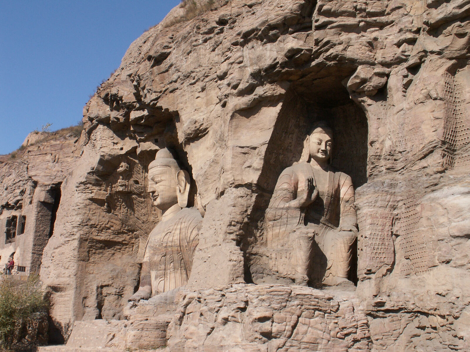 Yungang Buddhist caves near Datong, China