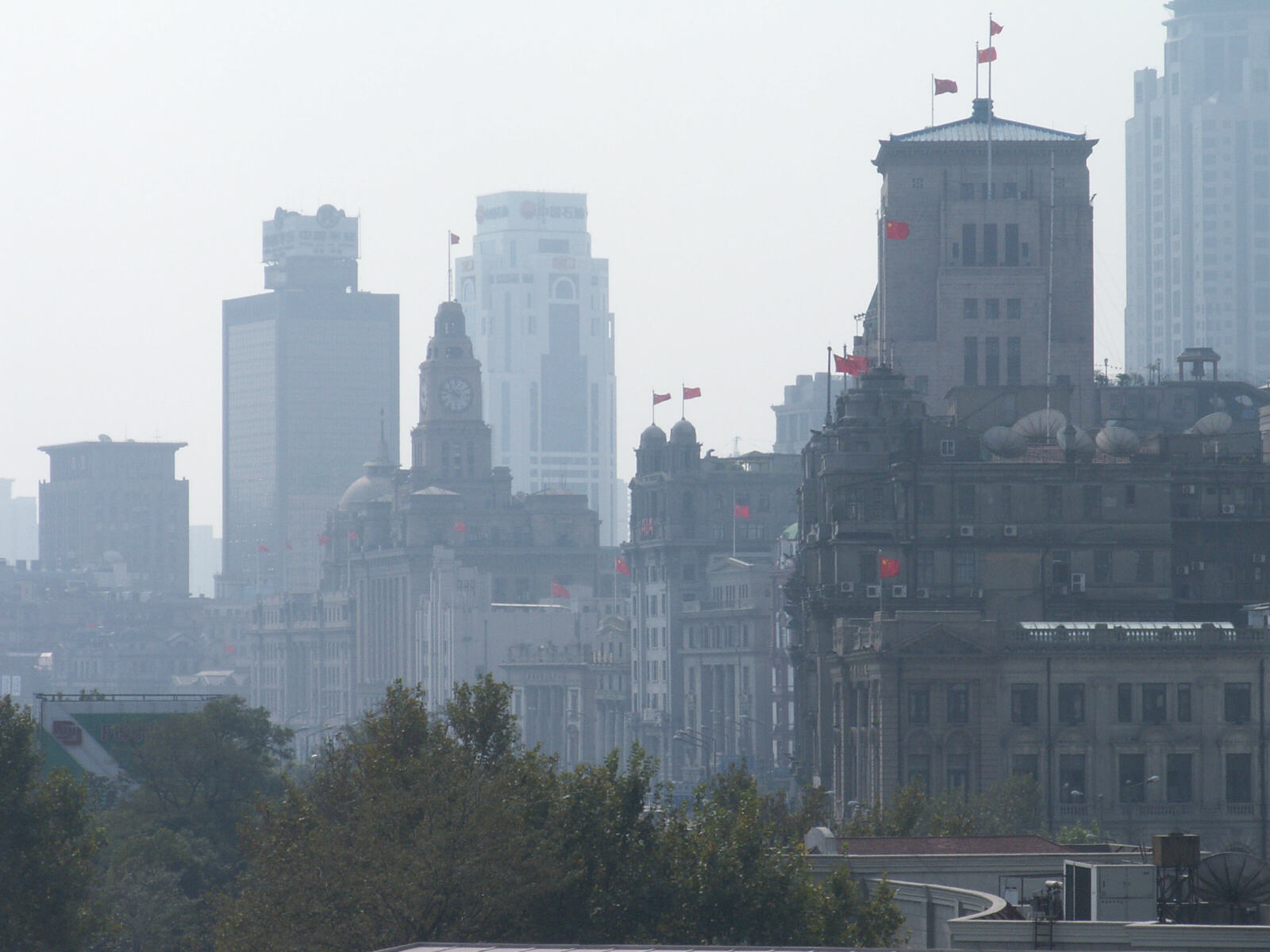 The Bund, Shanghai, from a room at the Astor Hotel