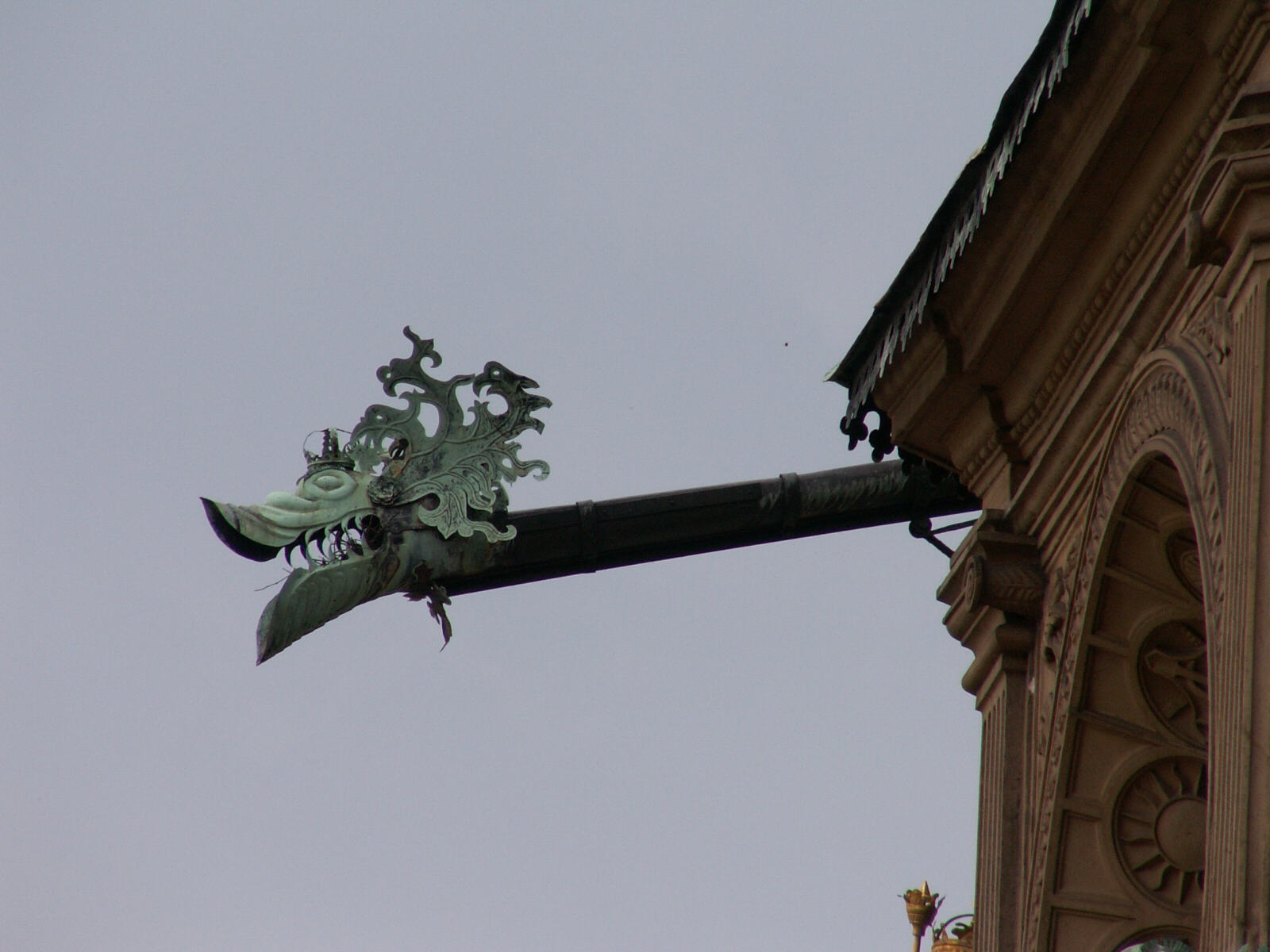 Drain spout in Wawel Castle, Krakow, Poland