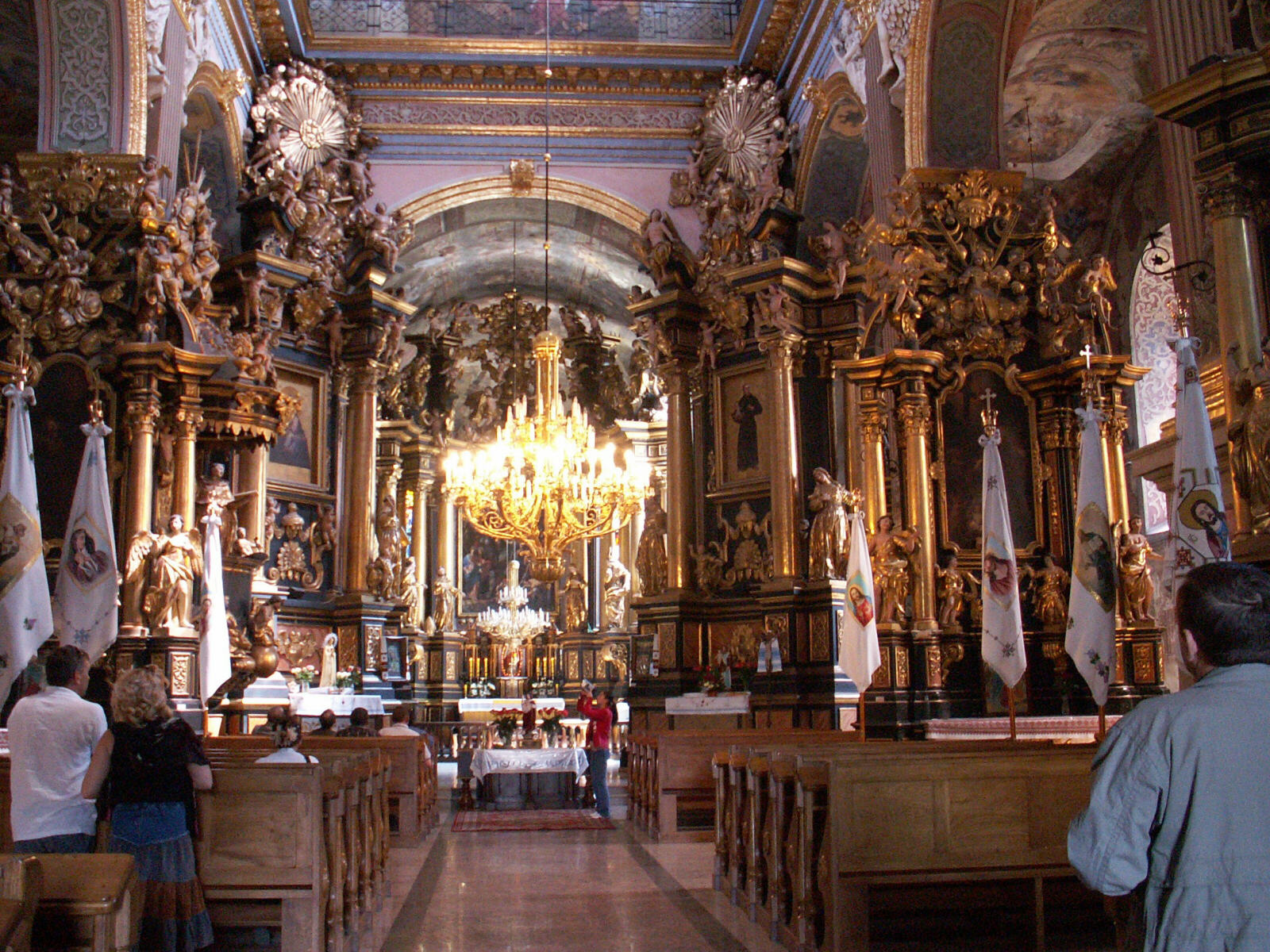 Inside the Bernardine Church at Lviv, Ukraine