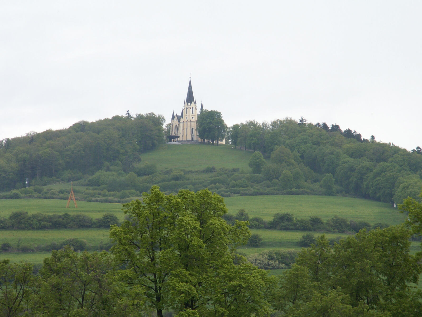 A church on a hill outside Levoca, Slovakia