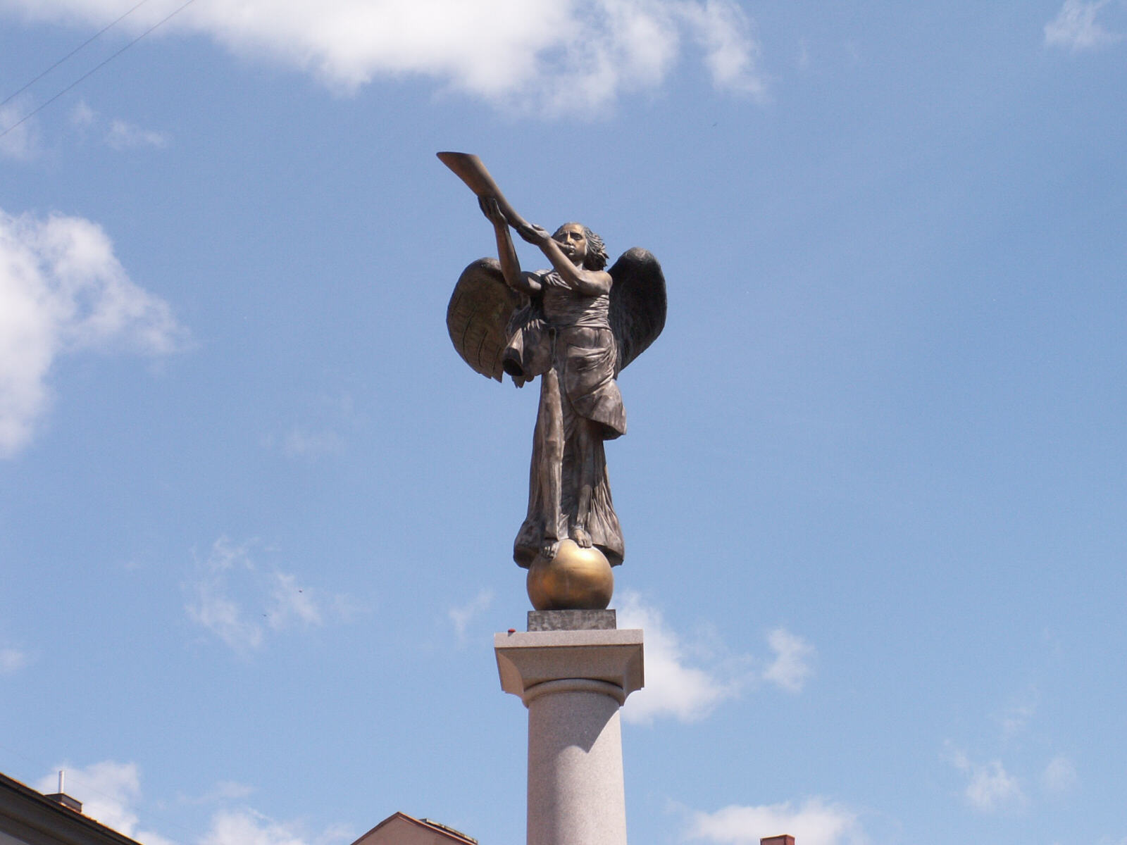 The Uzupio Angel in Vilnius, Lithuania