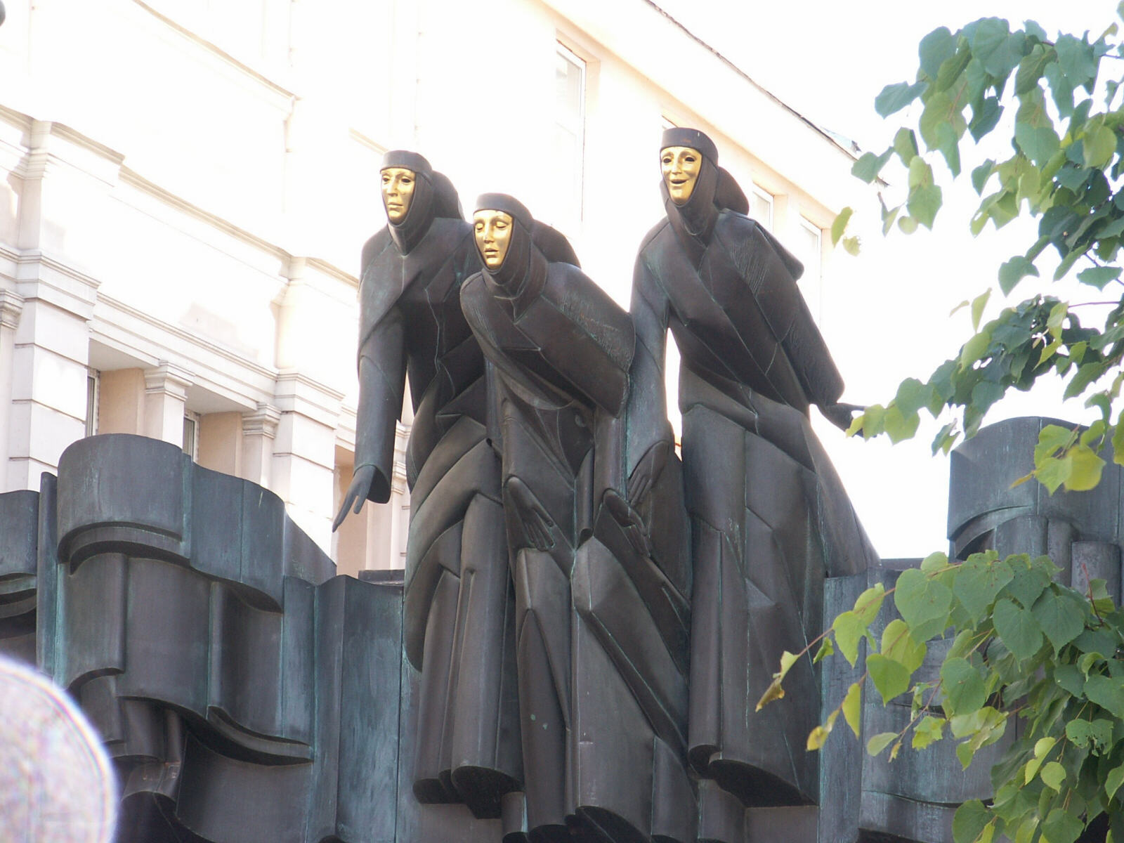 Facade of the Drama Theatre on Gedimino Prospektas in Vilnius, Lithuania