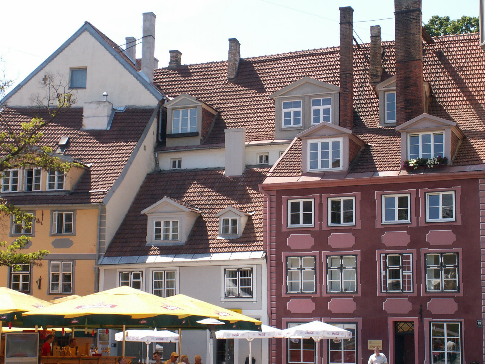 Houses on Meistaru Street in Riga, Latvia