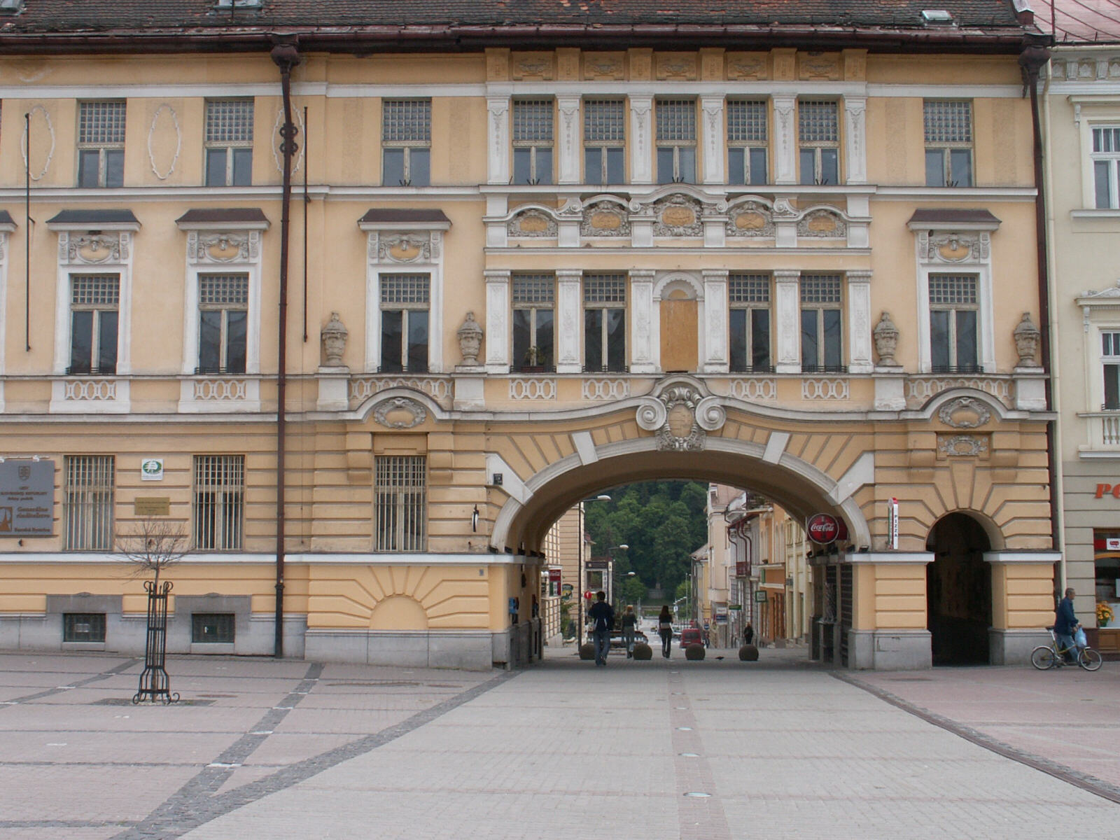 A building on the main square in Banska Bystrica, Slovakia