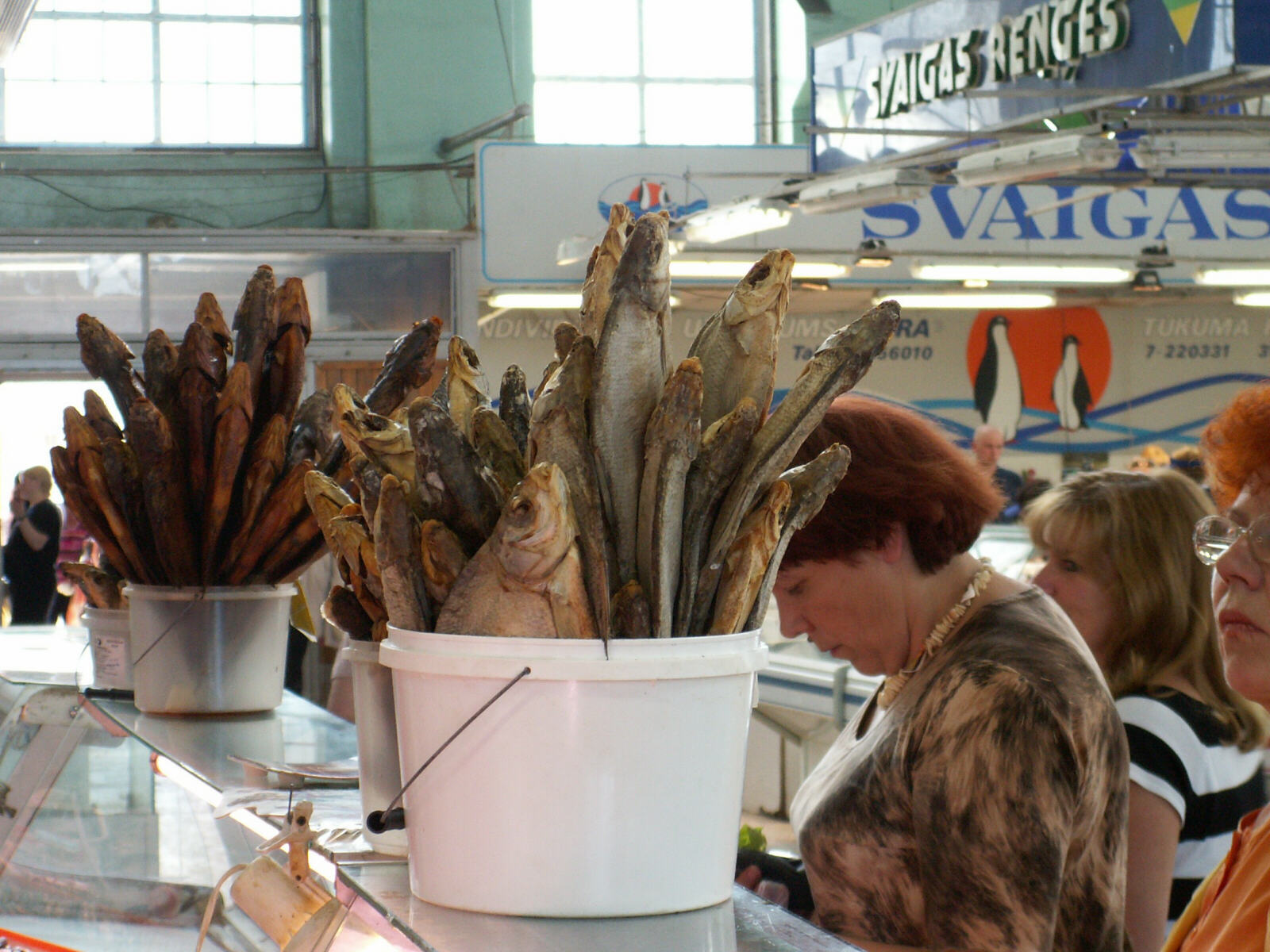 The fish market in Riga, Latvia