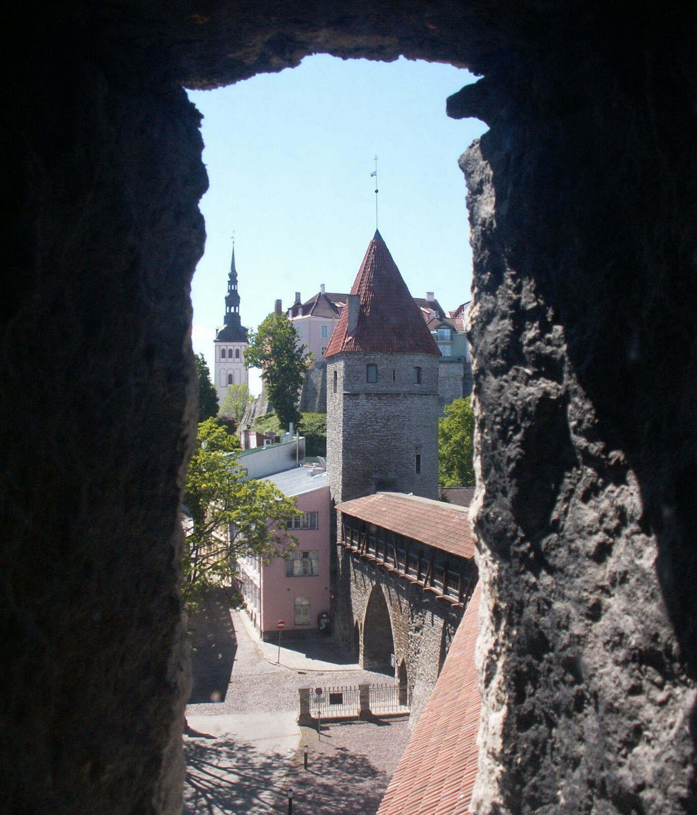 View from the old town walls, Tallinn, Estonia