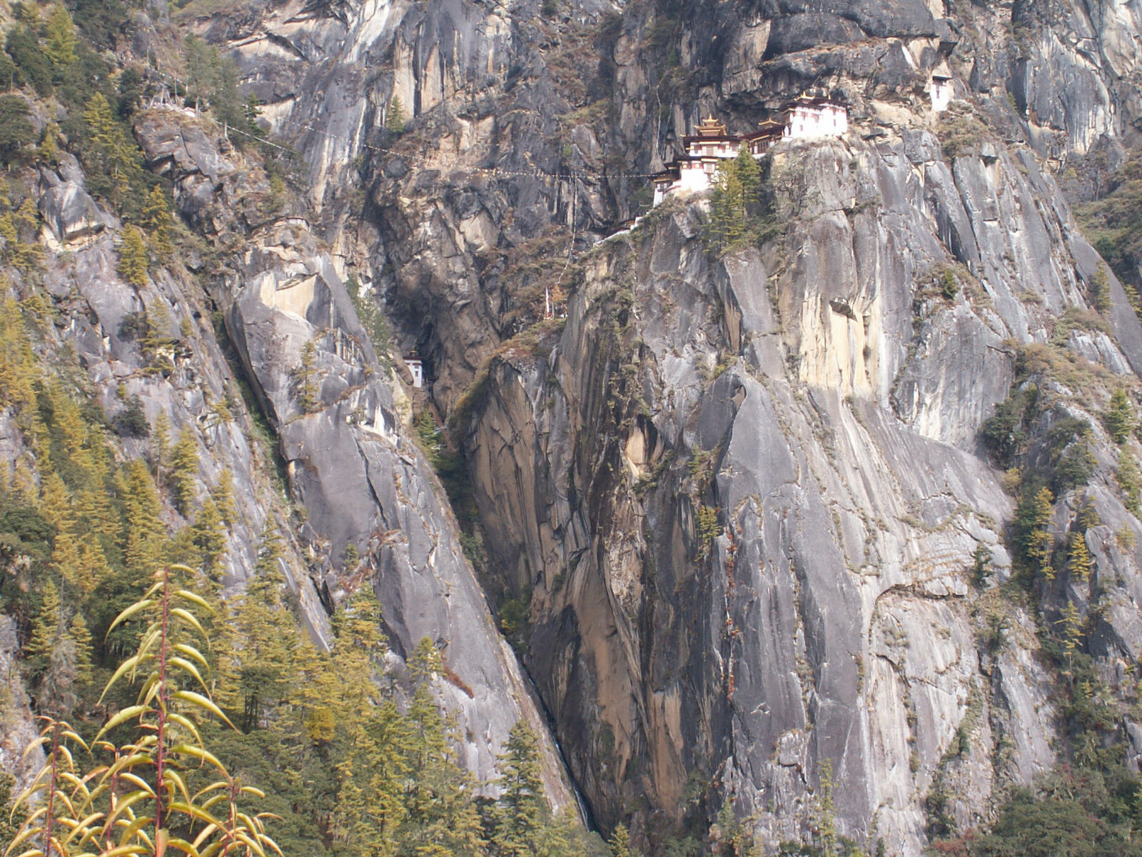 The Tiger's Nest monastery near Paro in Bhutan